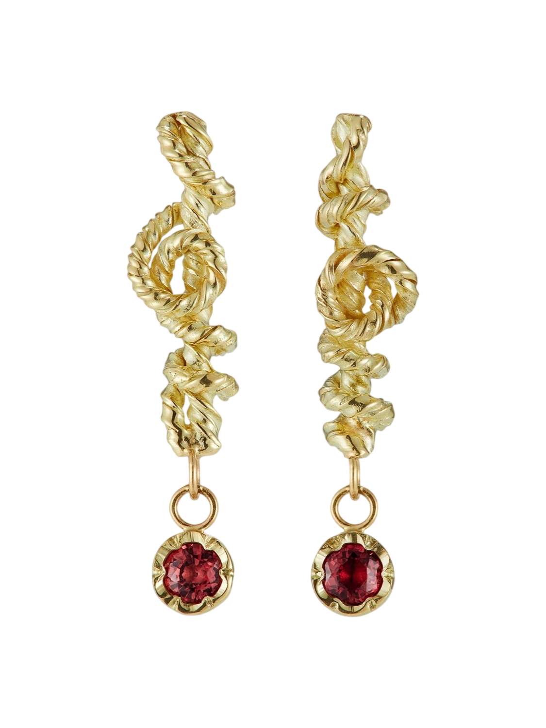 Squiggle Twist Spinel Earrings photo
