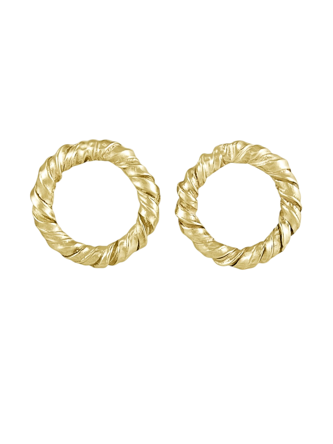 Small Round Twist Stud Earrings photo