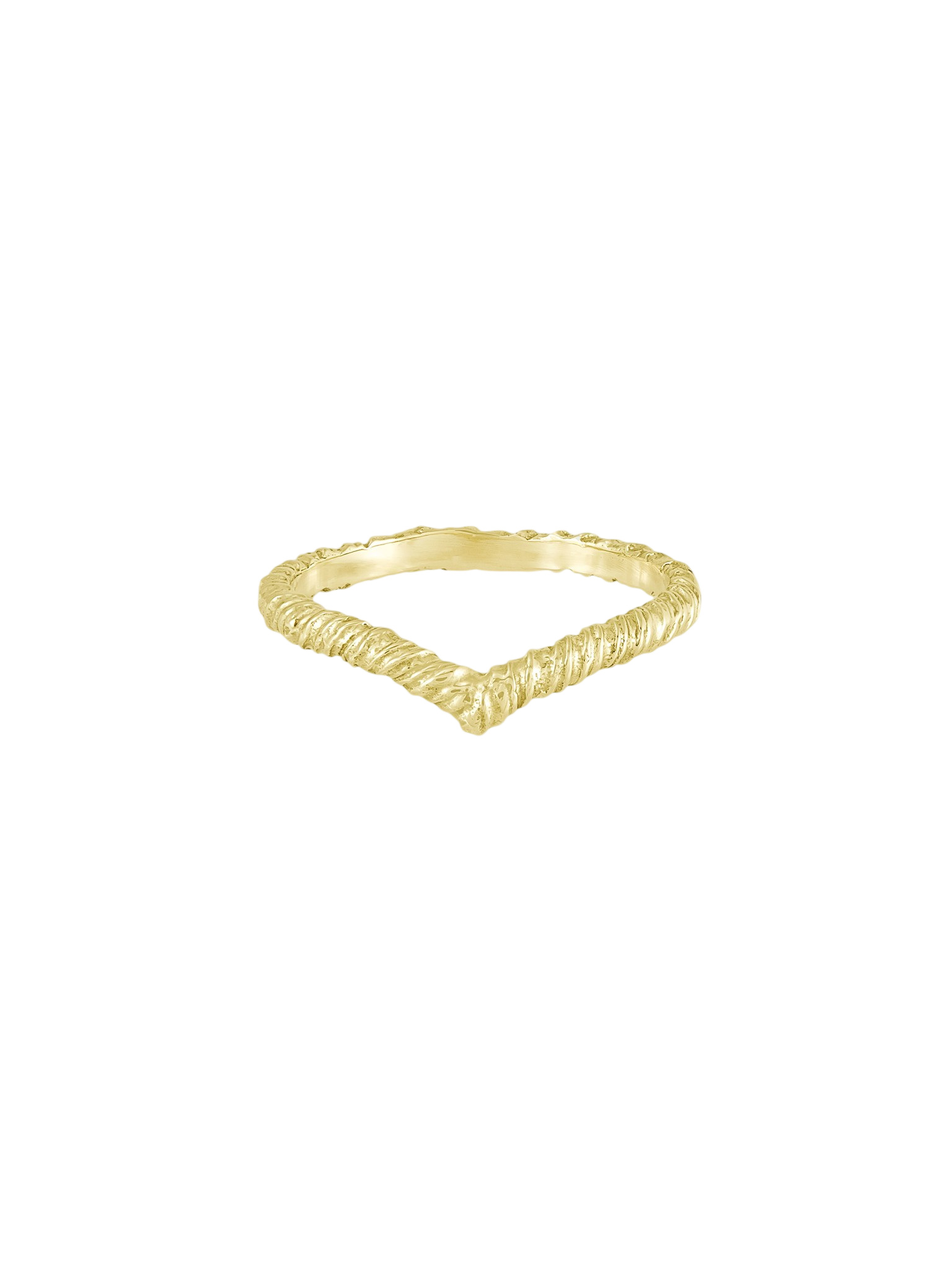 Entwined wishbone wedding ring photo