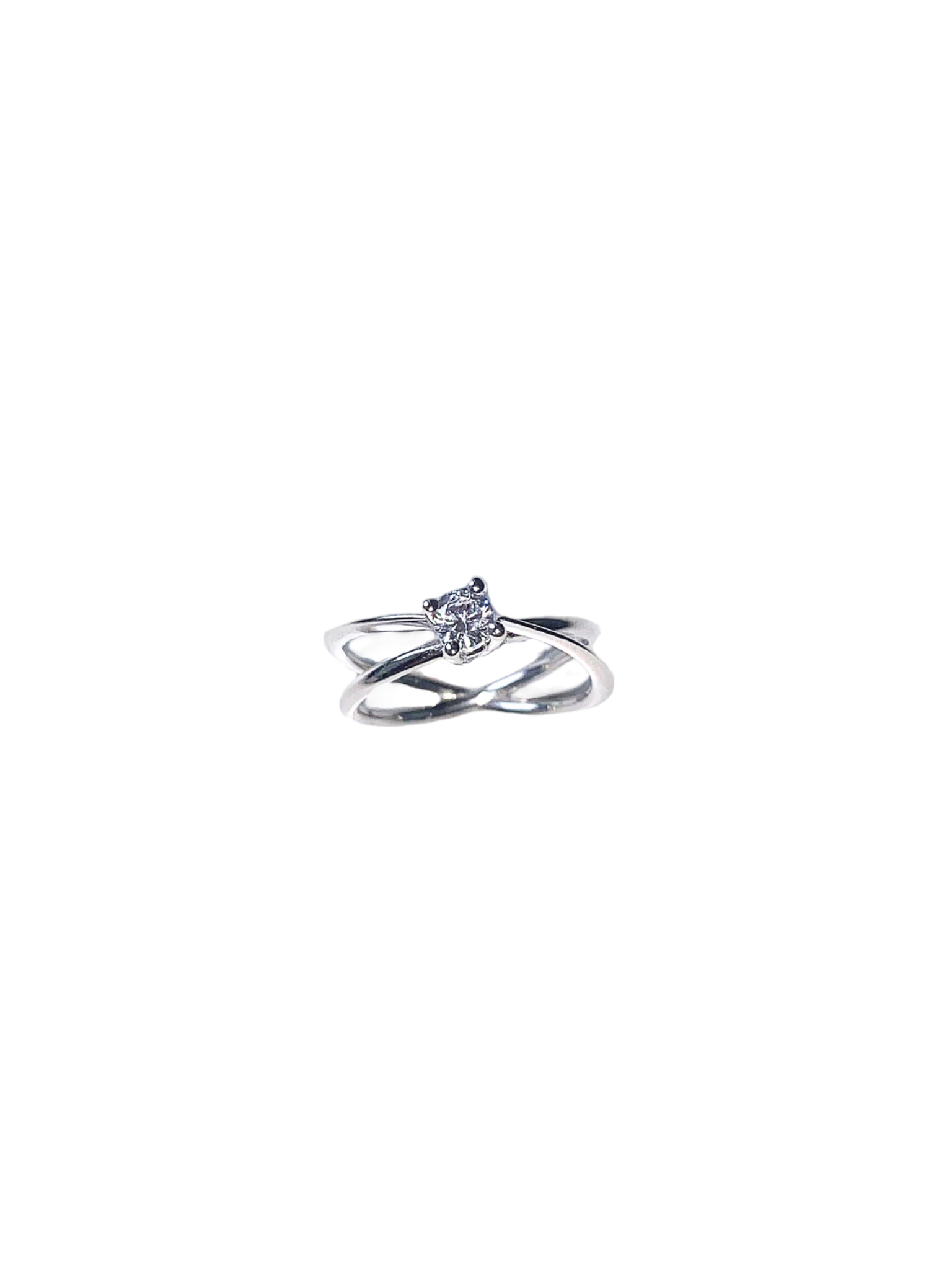 Moon ellipse diamond ring 0,25 carat