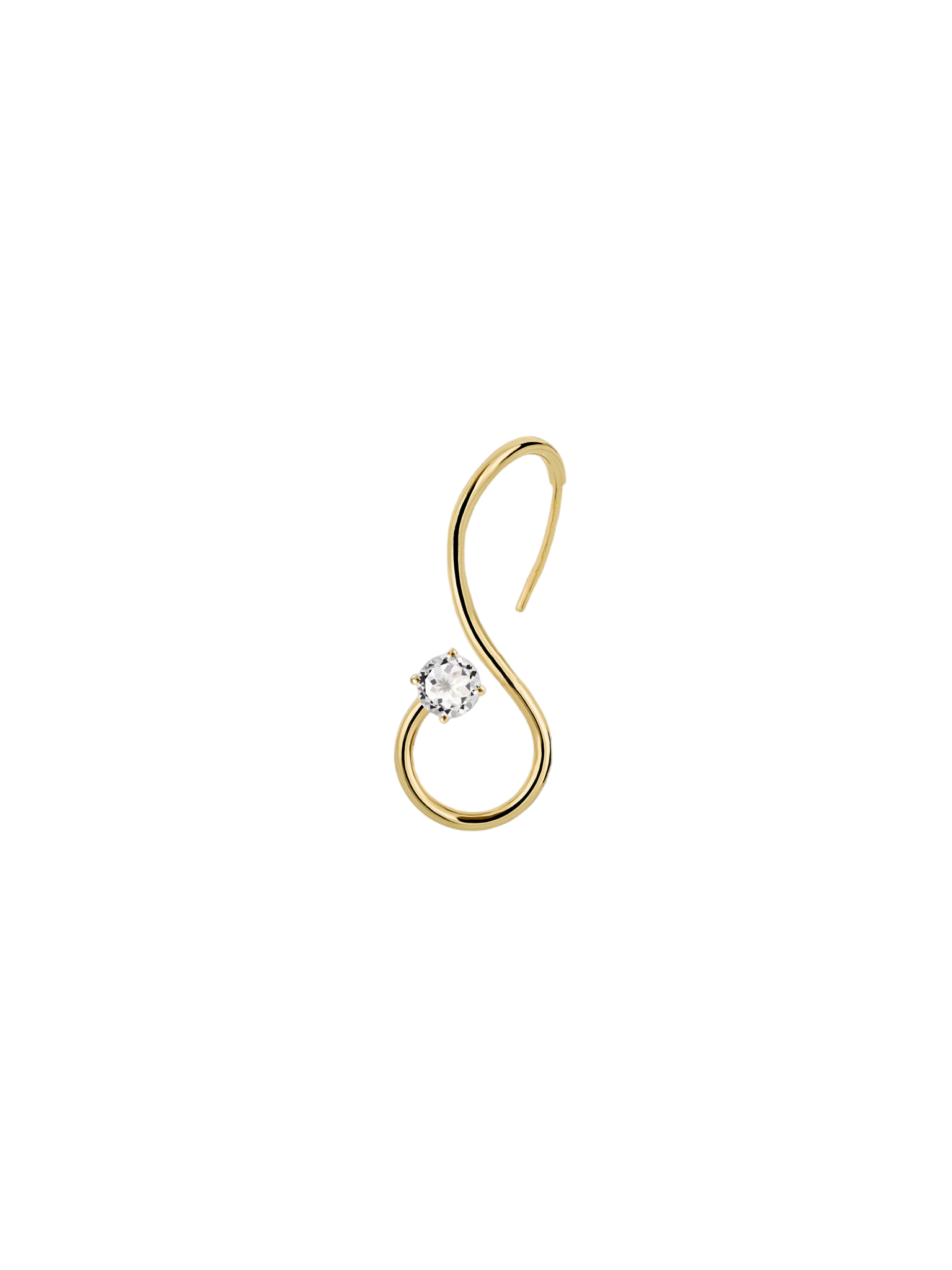 Signature infinity topaz earrings