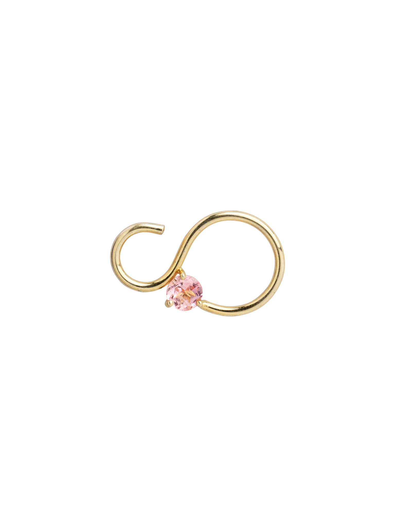 Petite signature pink tourmaline earrings