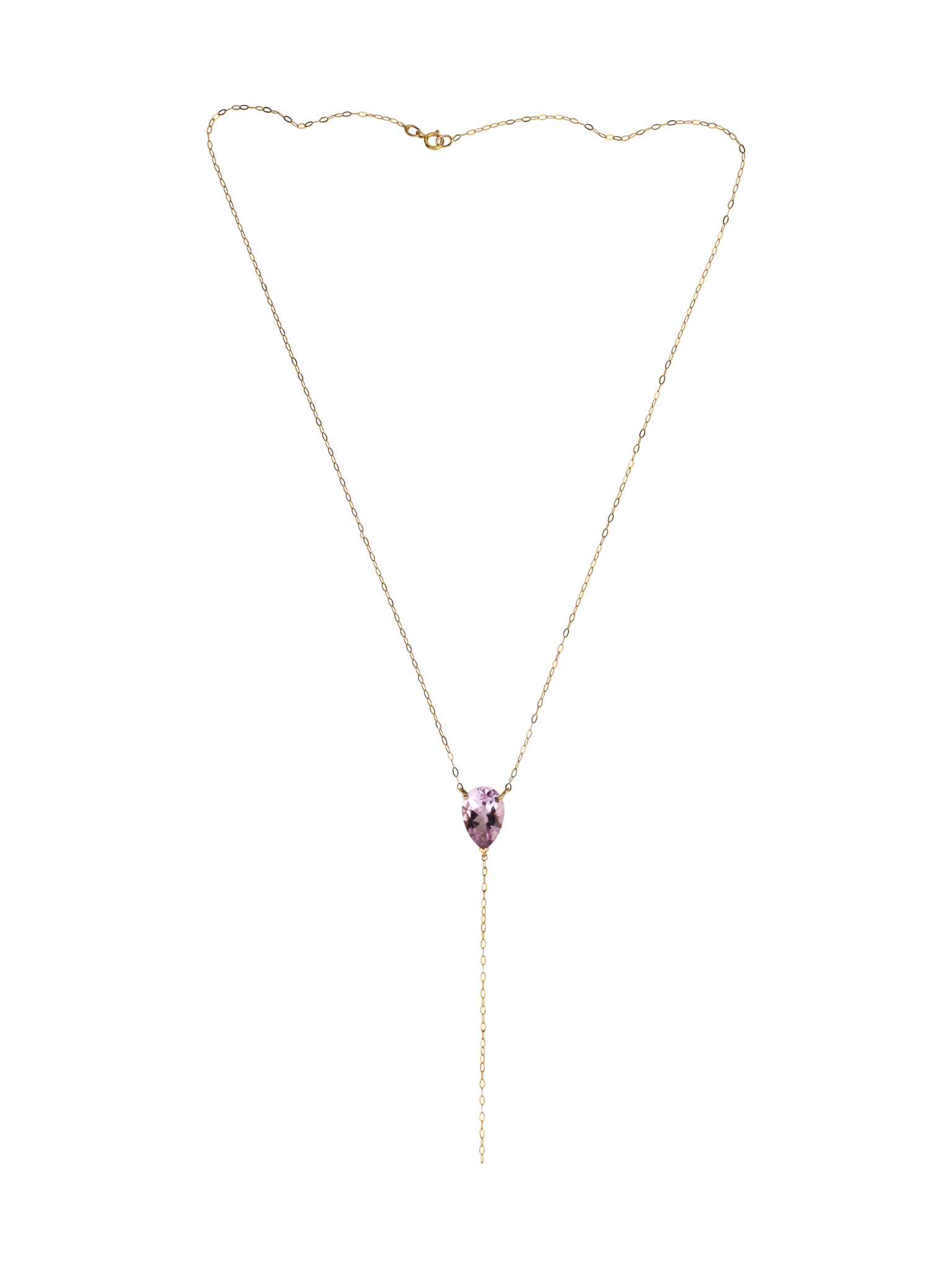 Bloom amethyst drop necklace