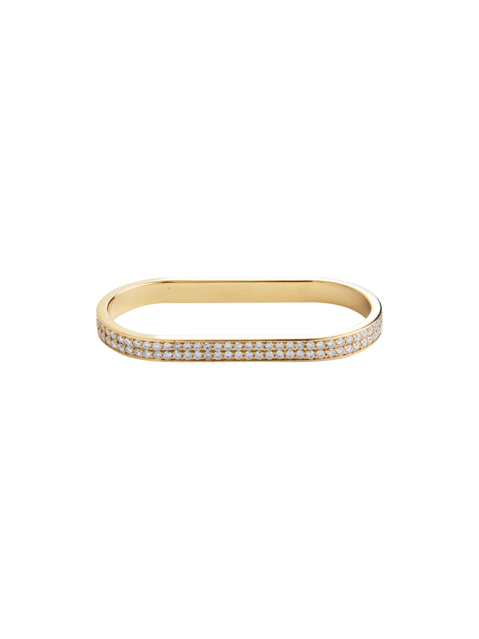 Double ring no. 3616 one side diamonds + double ring no. 3616 by