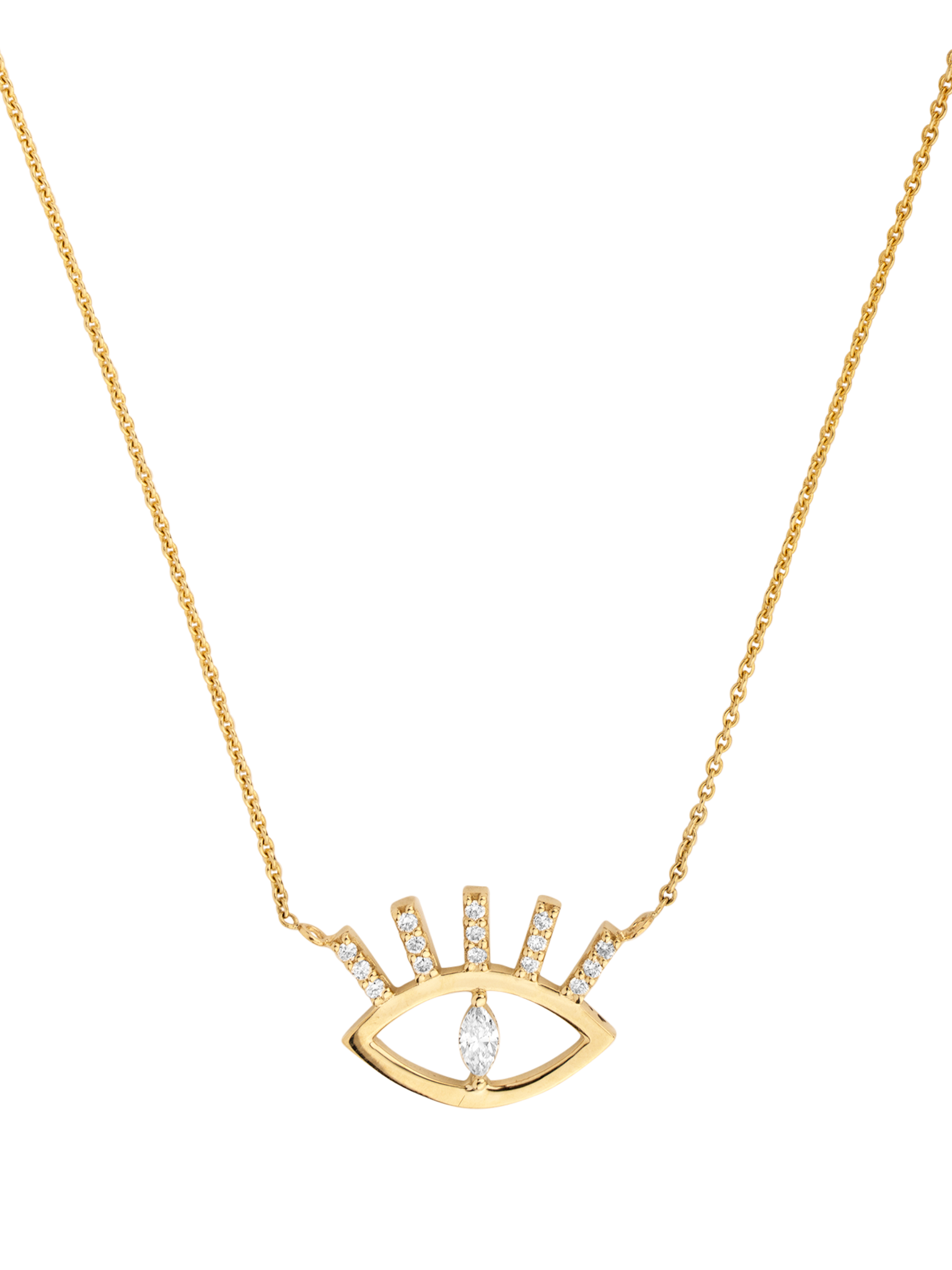 Diamond eye necklace
