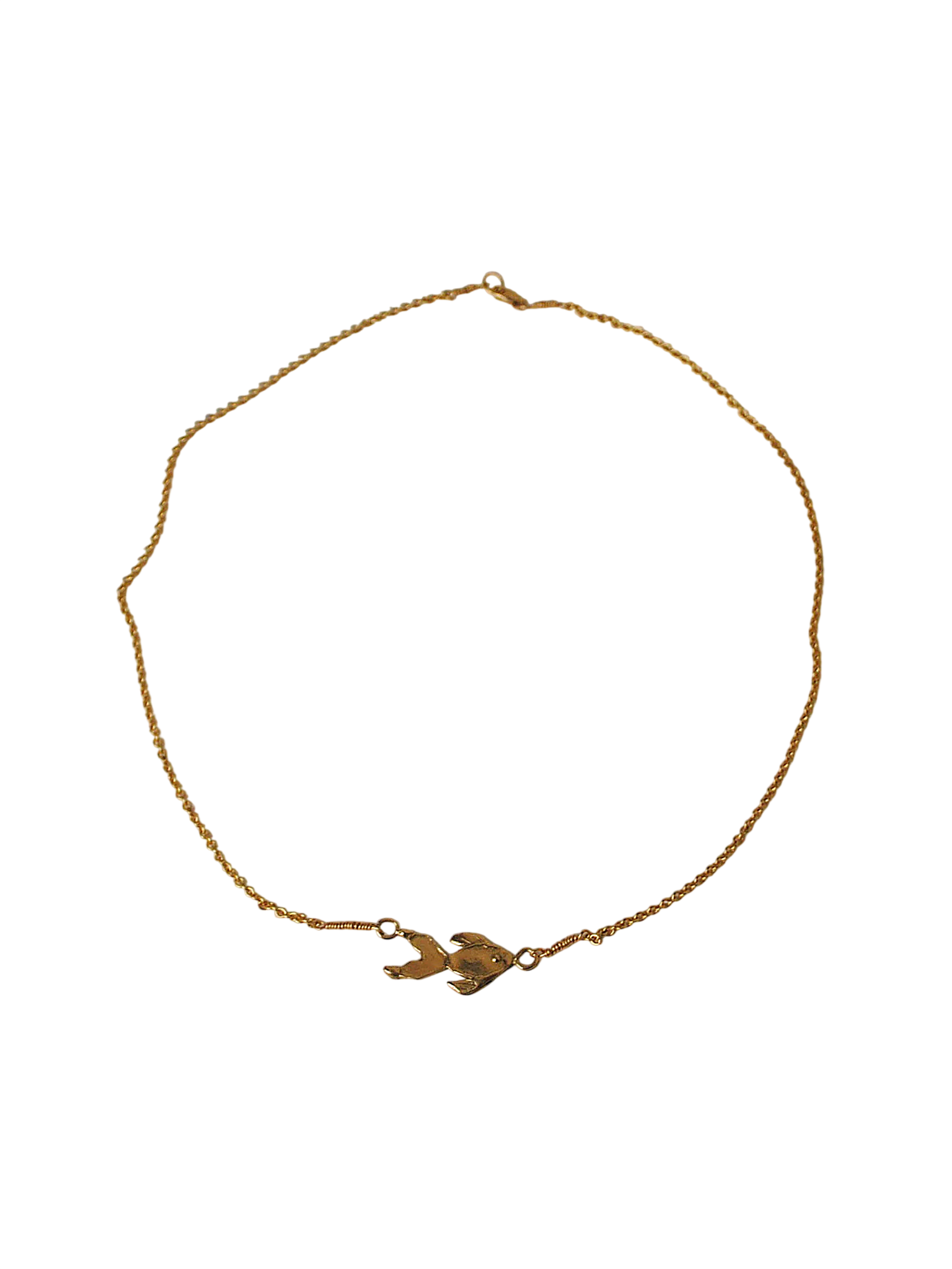 Goldfish necklace 18 CT