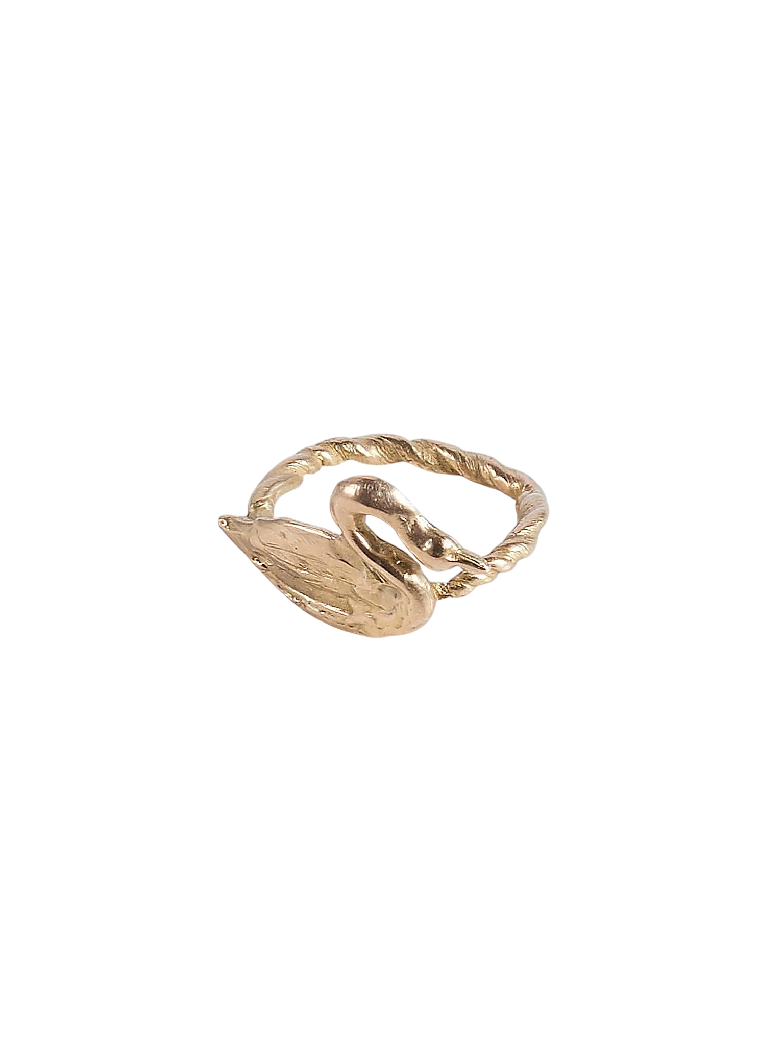 Swan Ring 18 CT gold