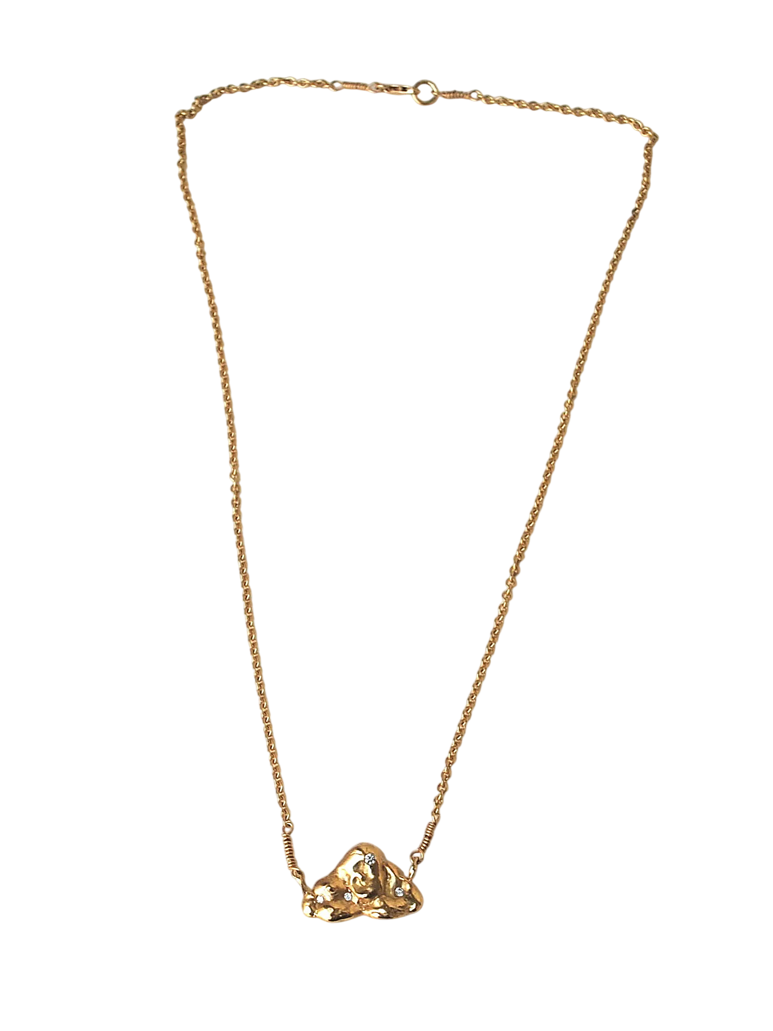 The Nefeli Necklace 18 ct gold and 4 x Top Wesselton VVS diamonds