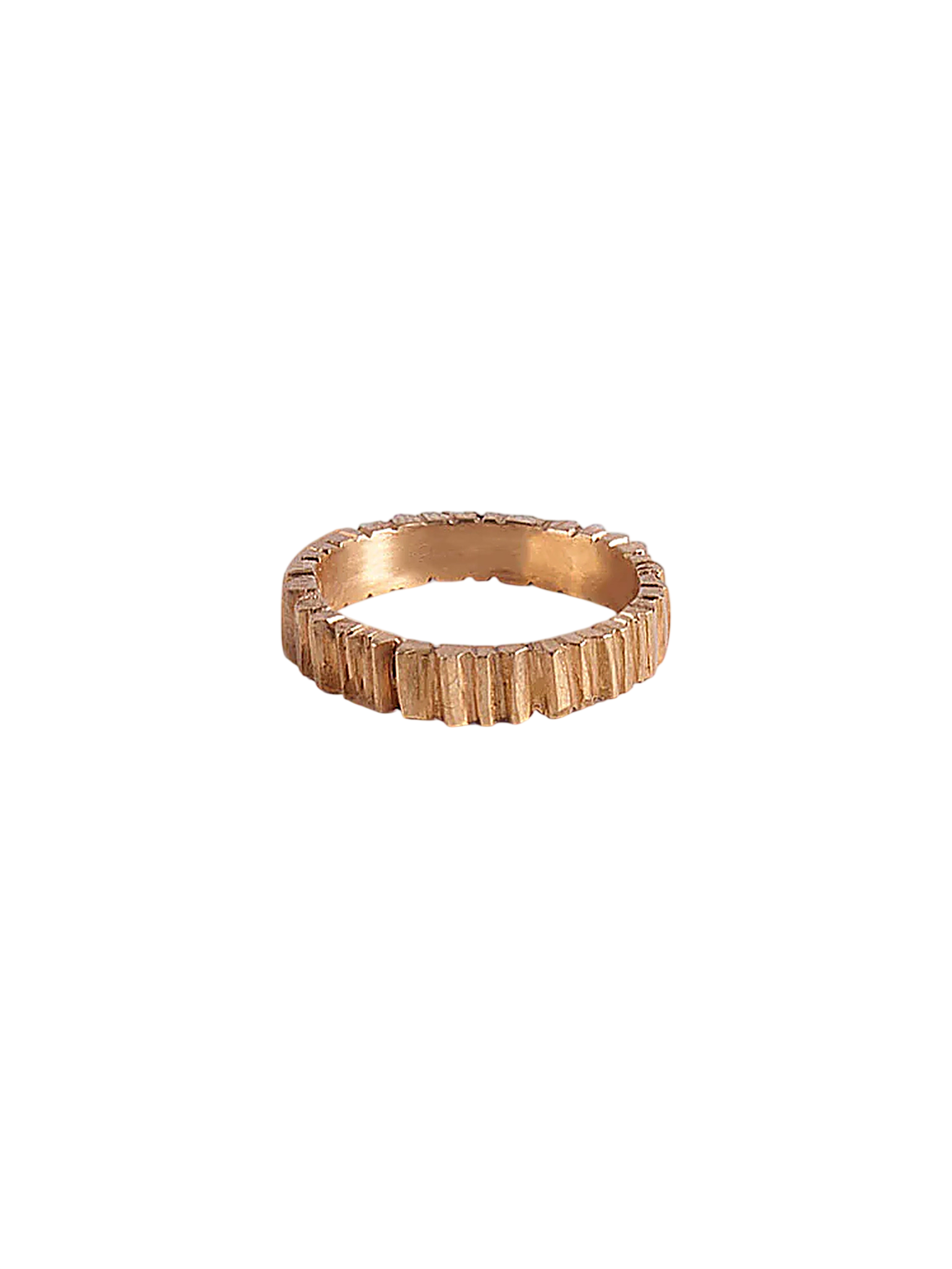 Rocky ring narrow 18 ct gold