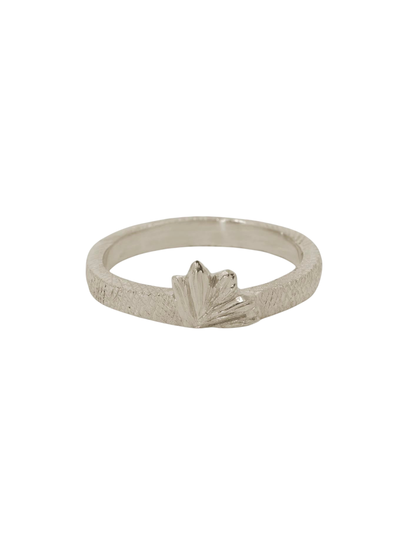 Lotus ring - rebirth and courage in silver