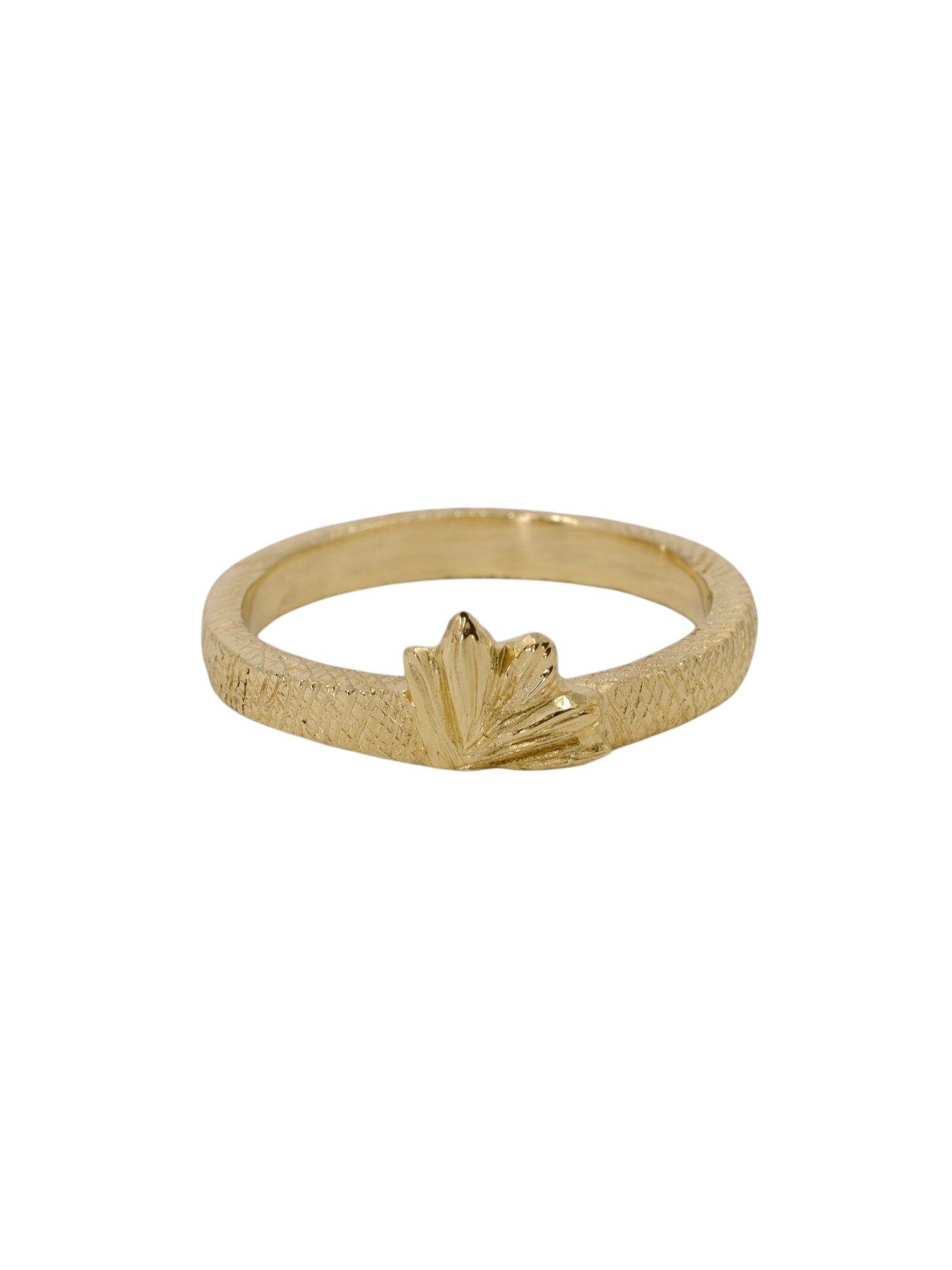 Lotus ring - rebirth and courage in gold