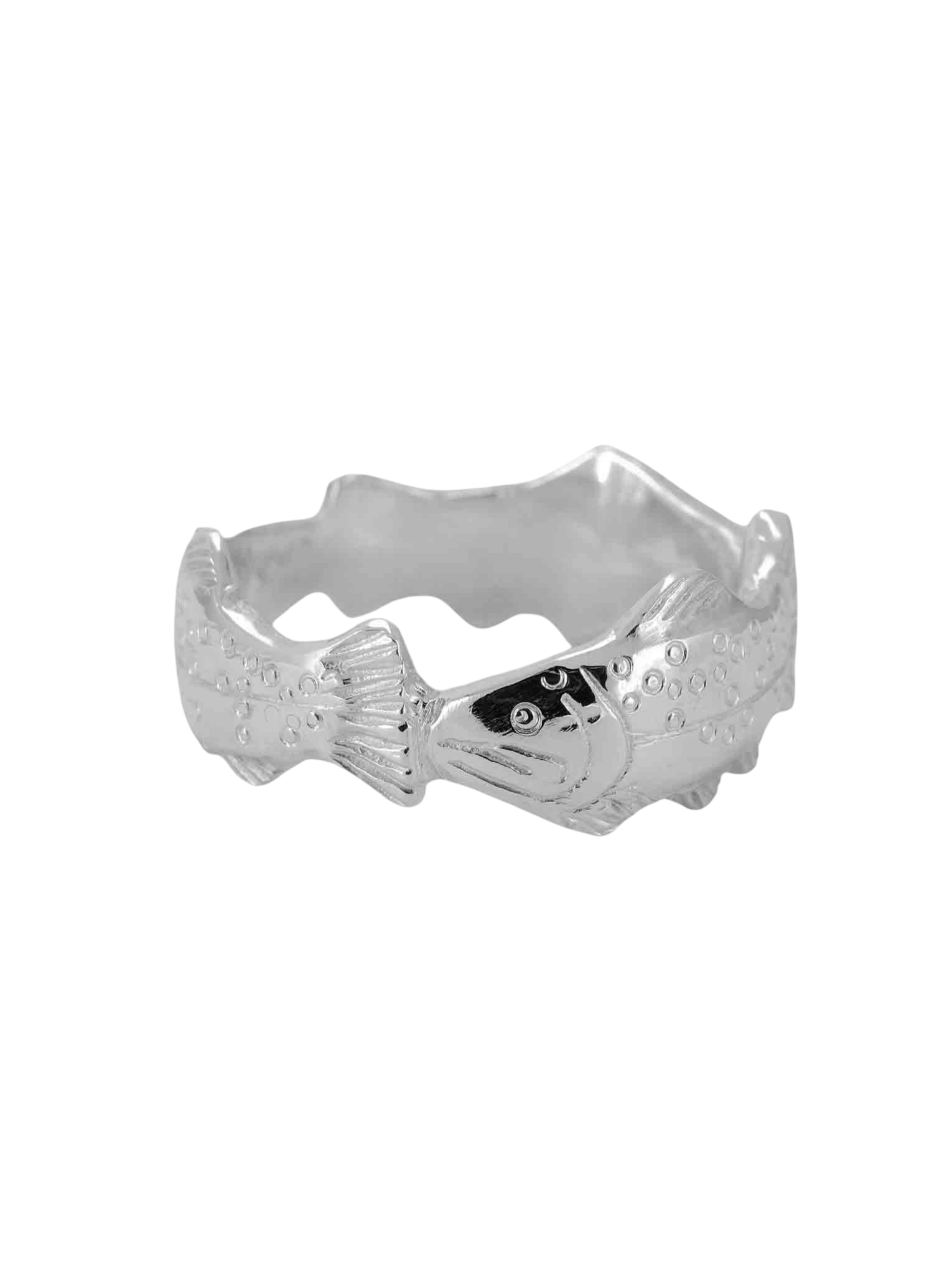 Eternal trout ring in silver