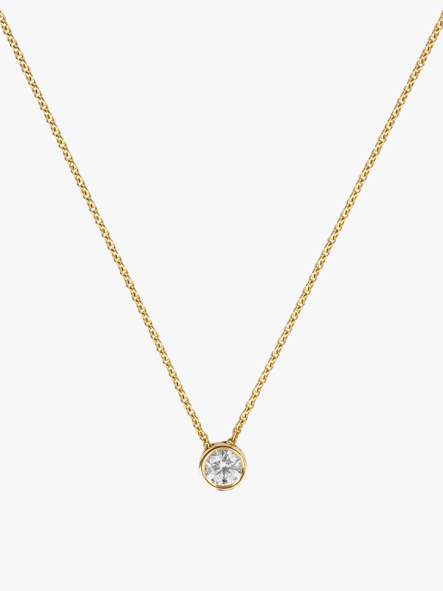 Floating diamond pendant by P. Hertz 