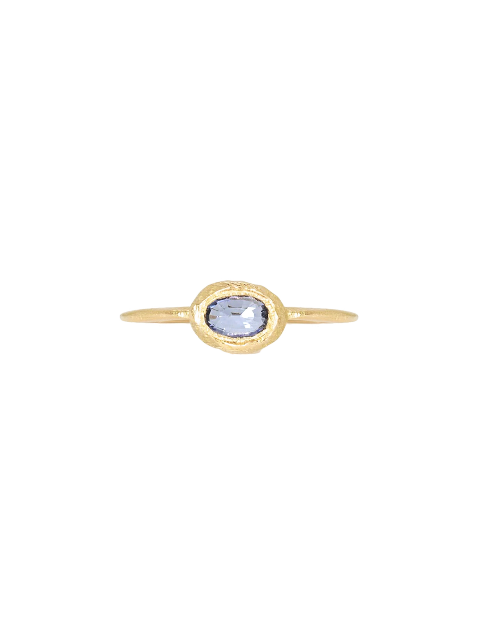 18k sapphire ring light blue sapphire by Page Sargisson | Finematter