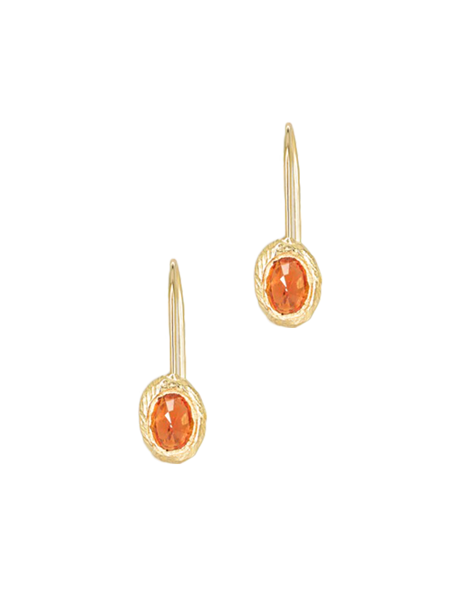 18k poppy sapphire earring