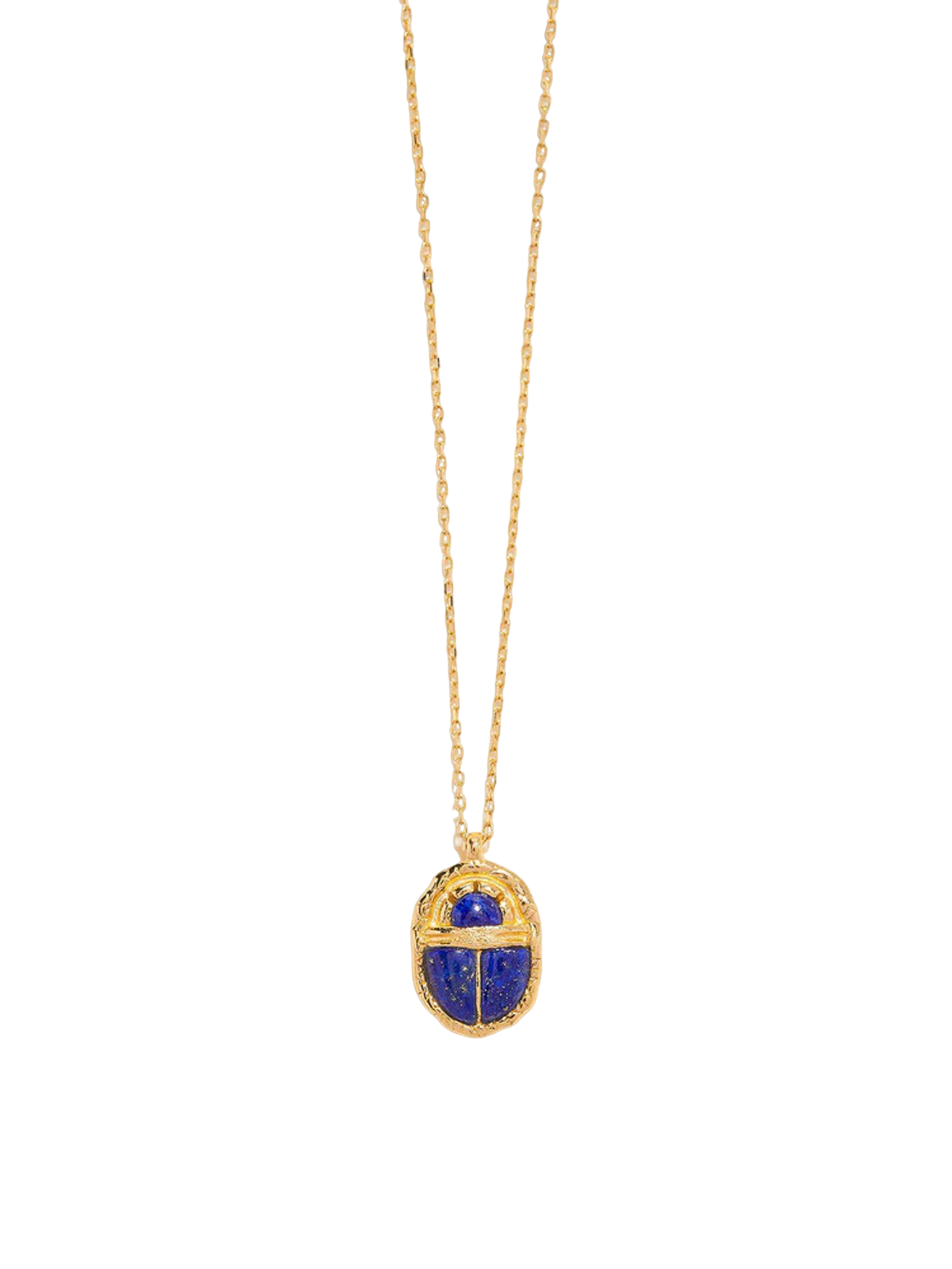 Inlay scarab pendant
