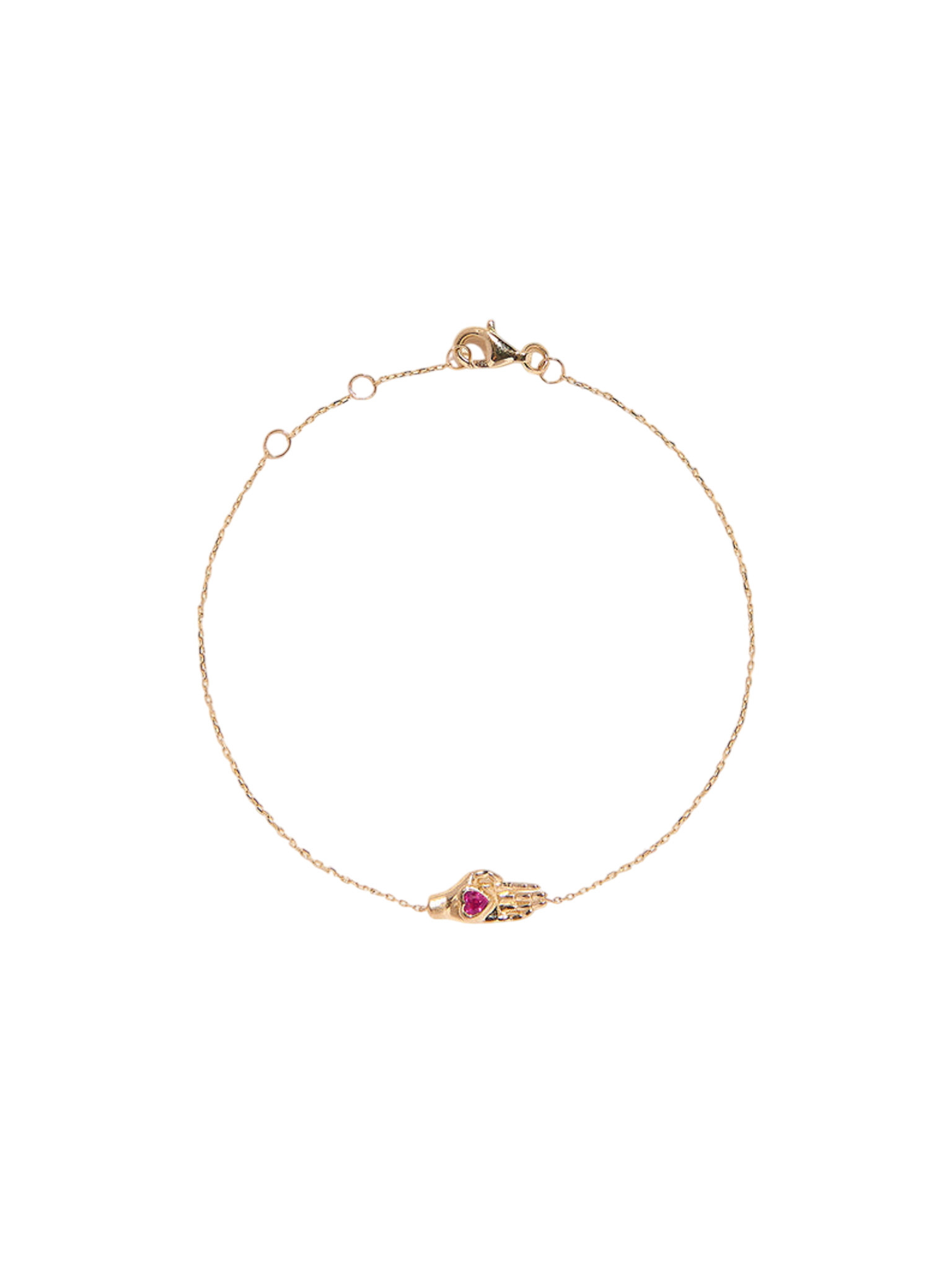 Heart in hand bracelet