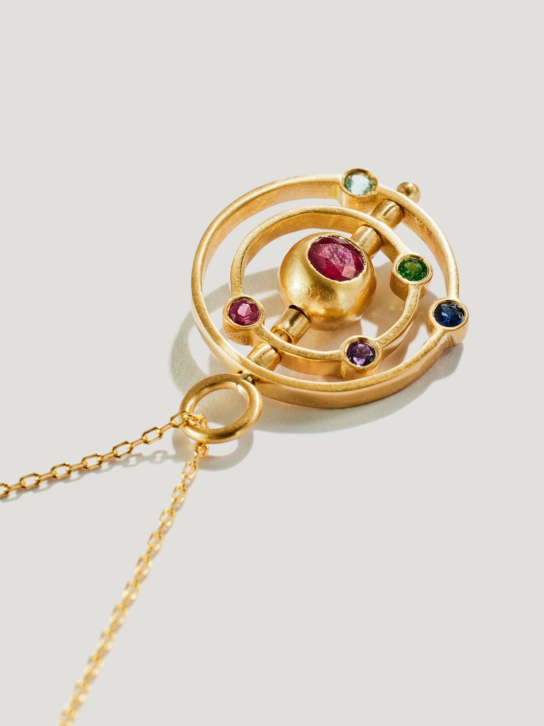 Andromed pendant in ruby