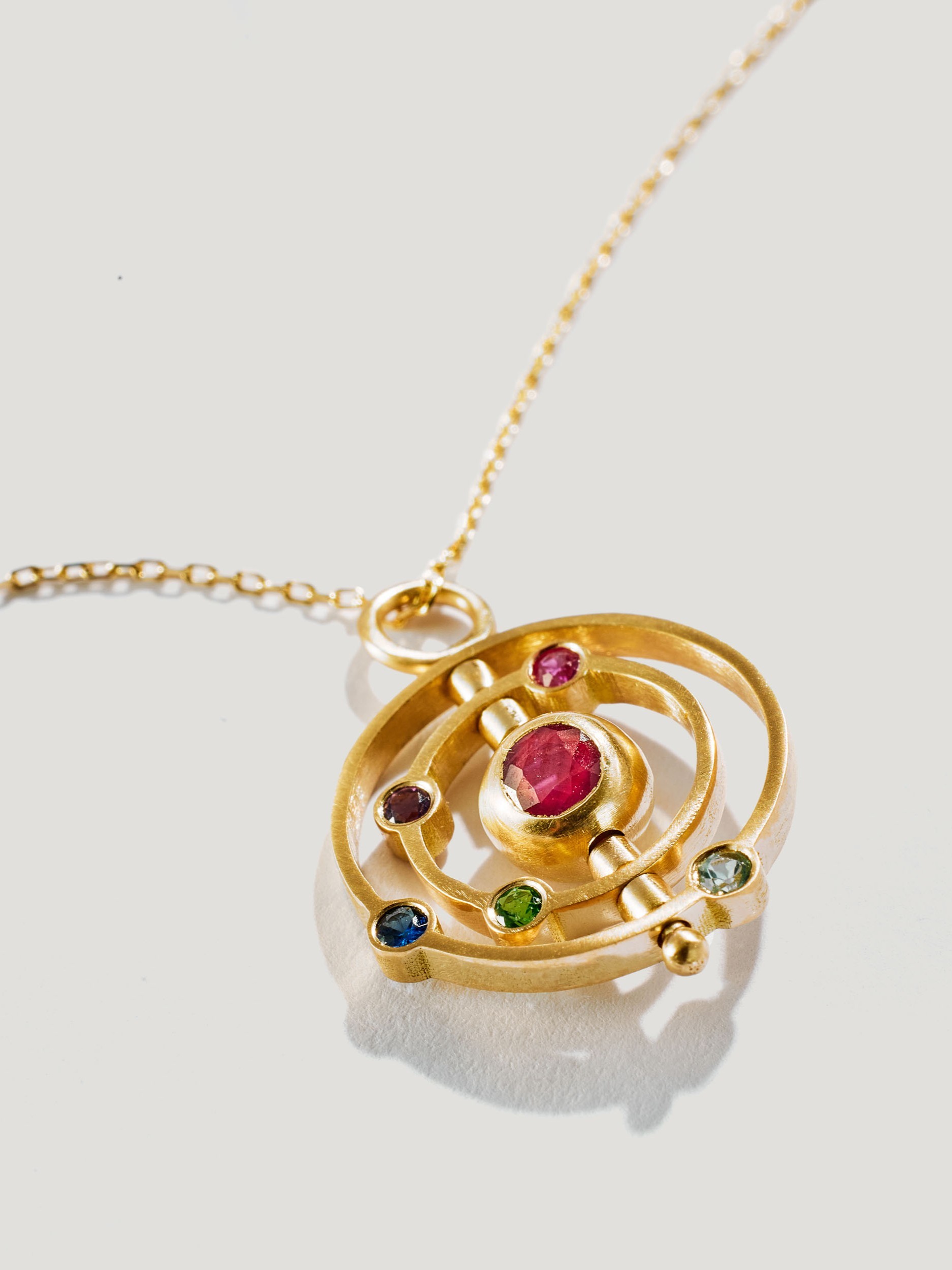 Andromed pendant in ruby