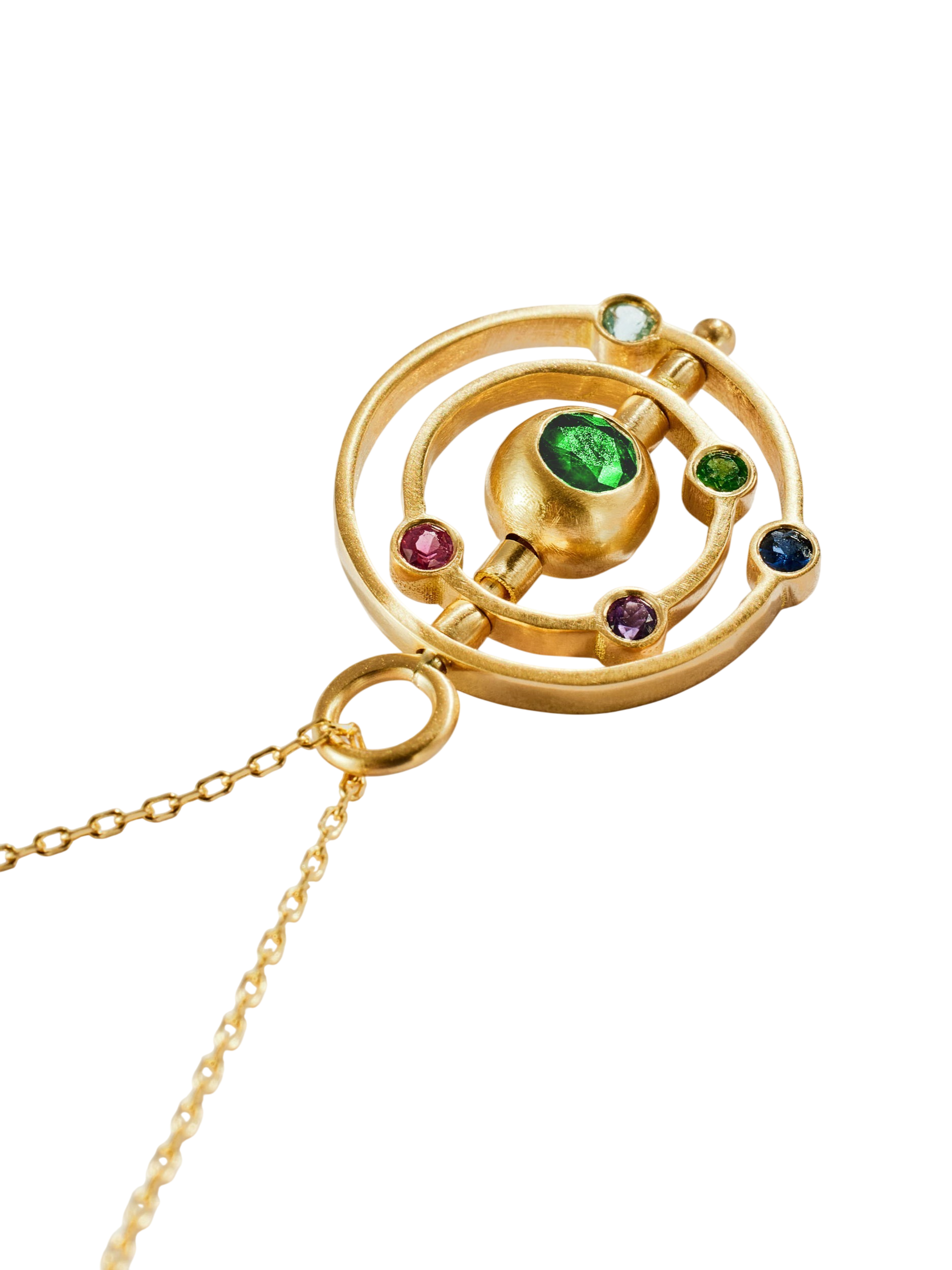 Andromeda pendant in emerald