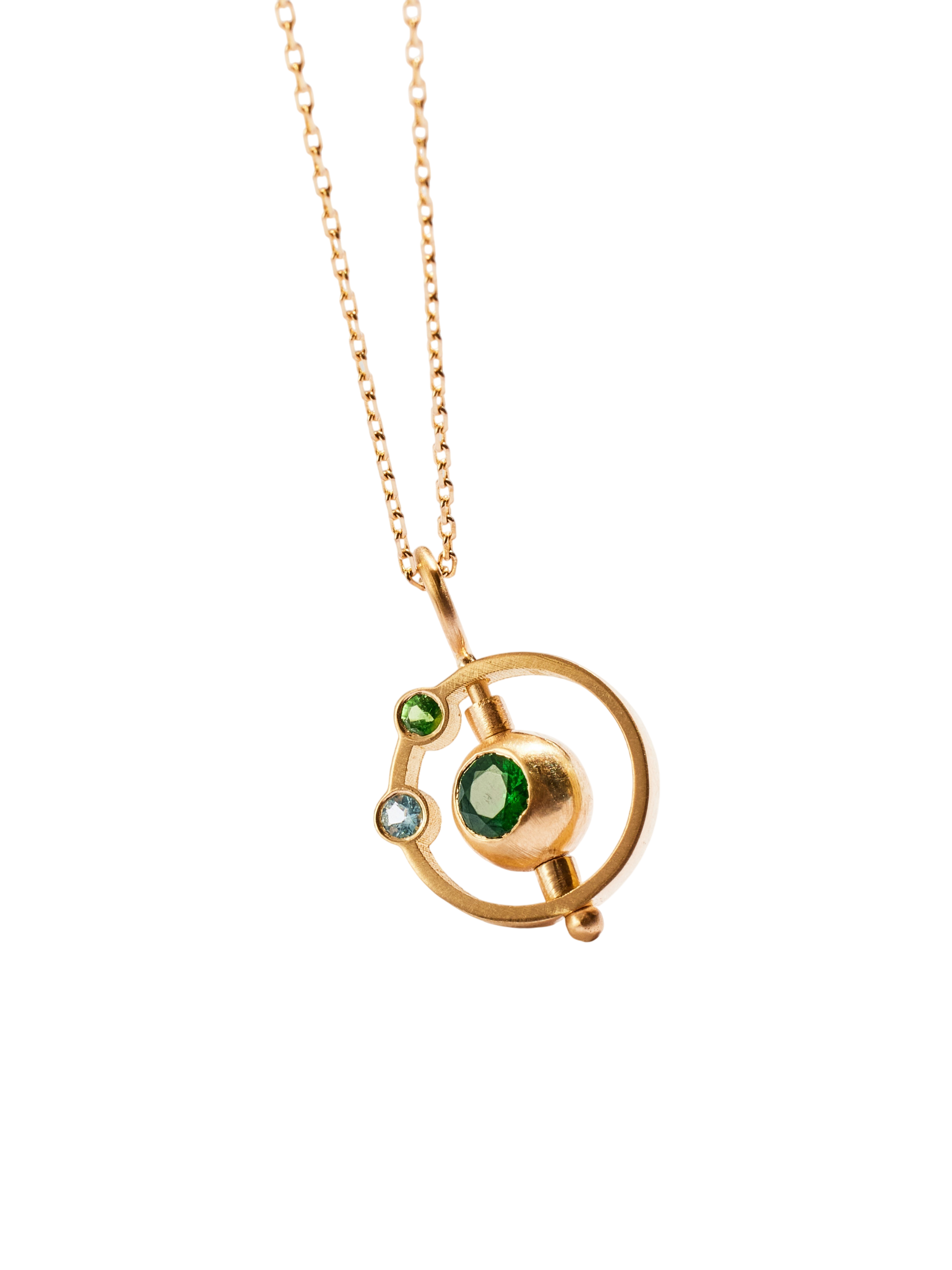Ursa minor pendant in emerald