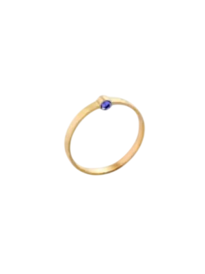 Cassini ring in blue or green sapphire
