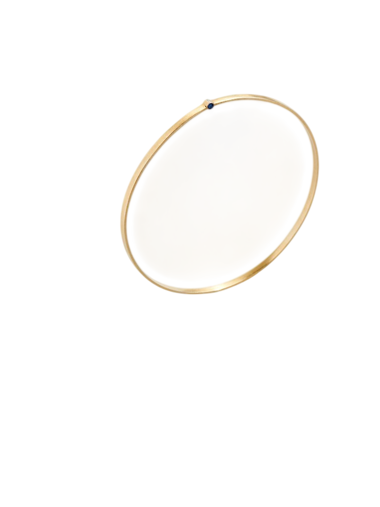 Cassini bangle in blue sapphire