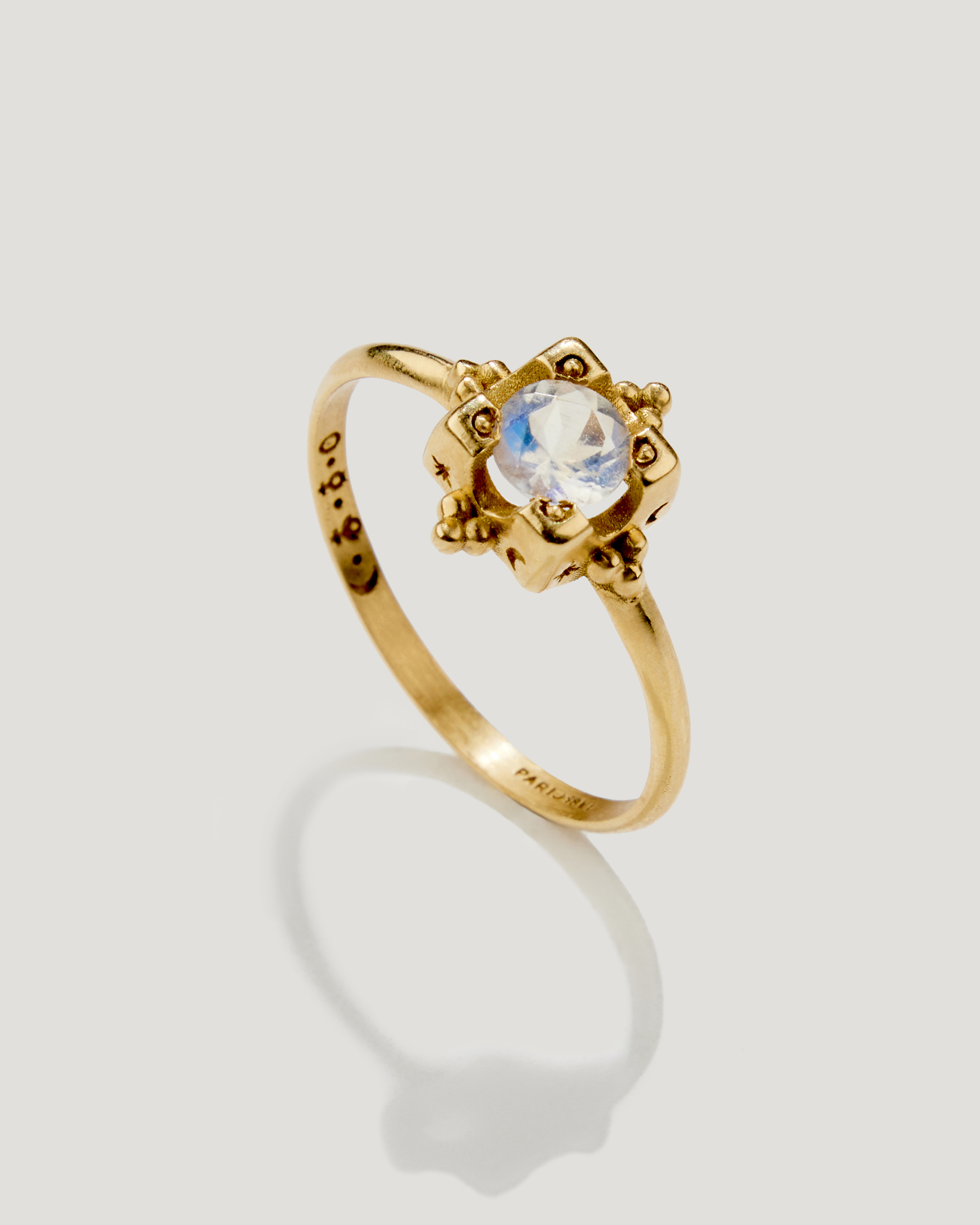 Estella in rainbow moonstone