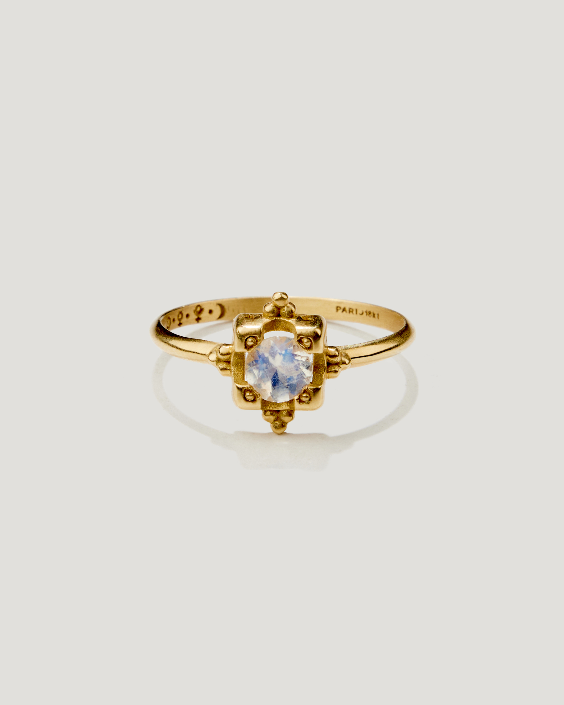 Estella in rainbow moonstone