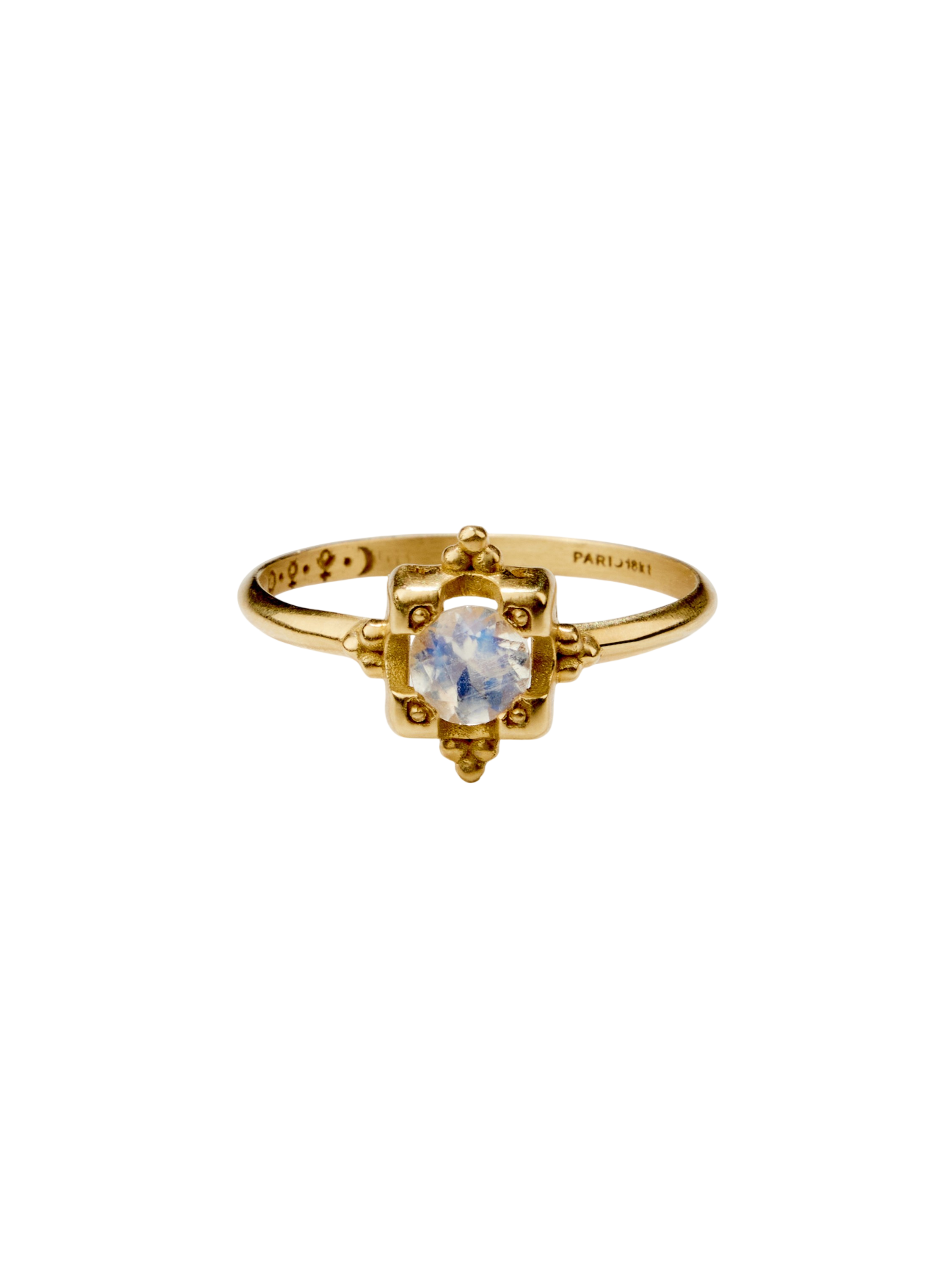 Estella in rainbow moonstone