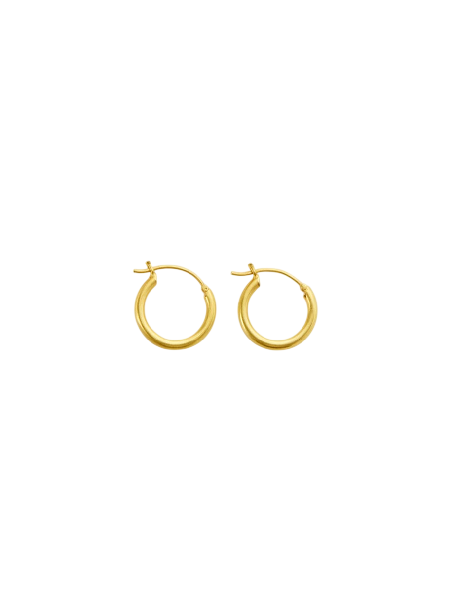18kt Gold Medium Hoops