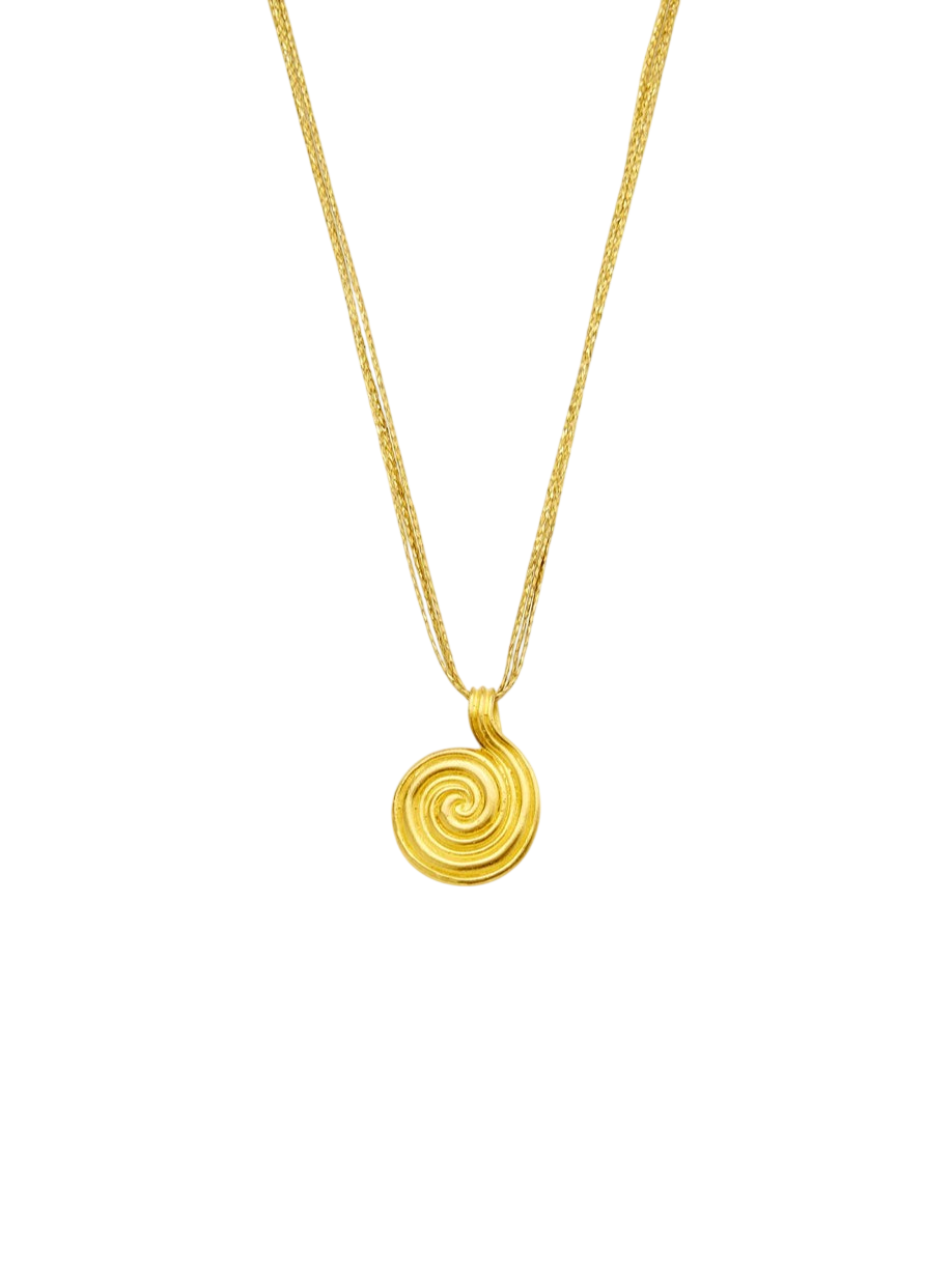 22kt Gold Midas Spiral on Cord