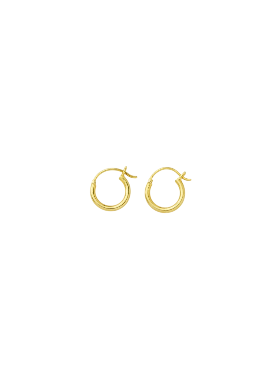 18kt Gold Small Hoops