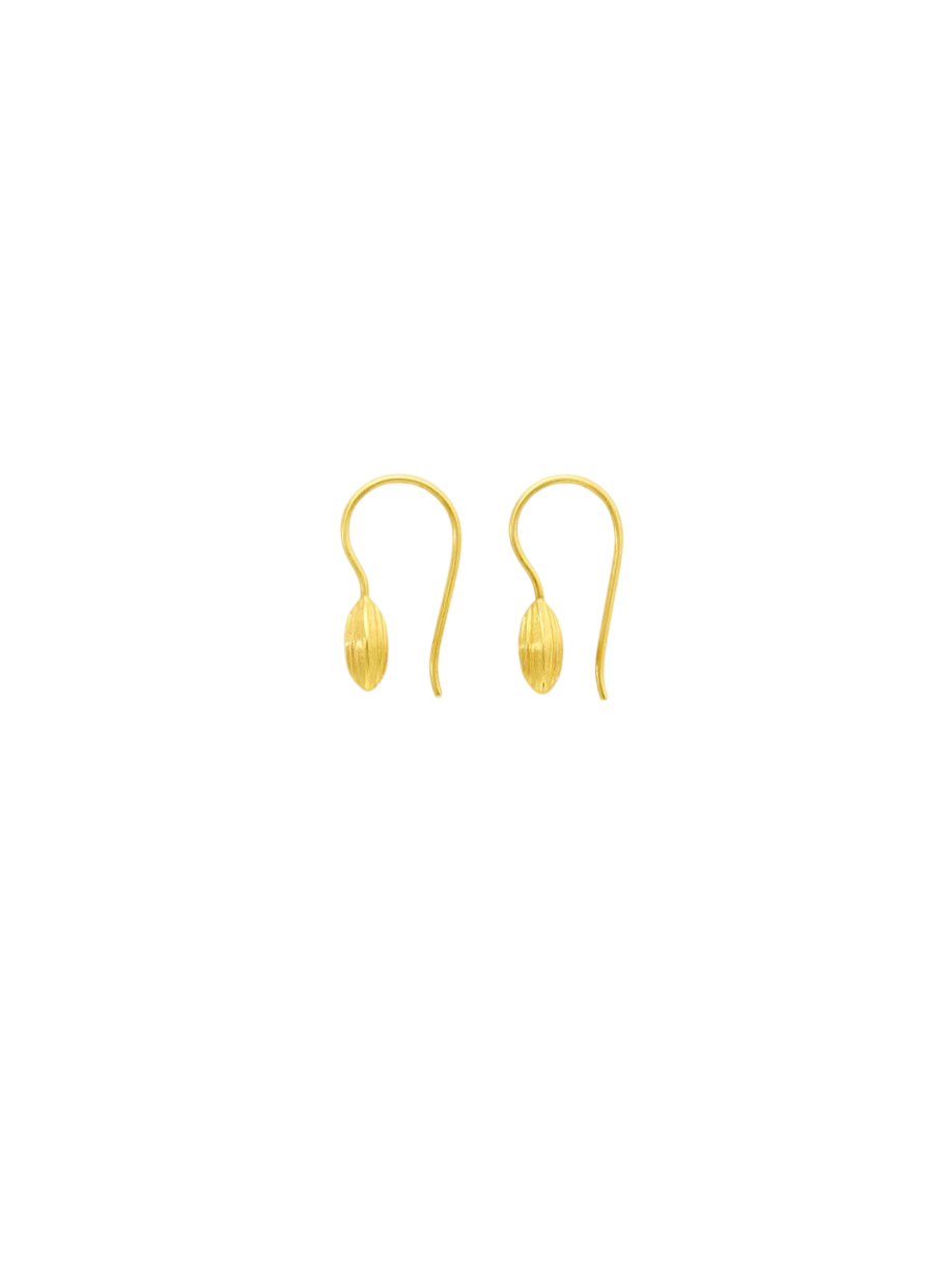 18kt Gold Seed Earrings
