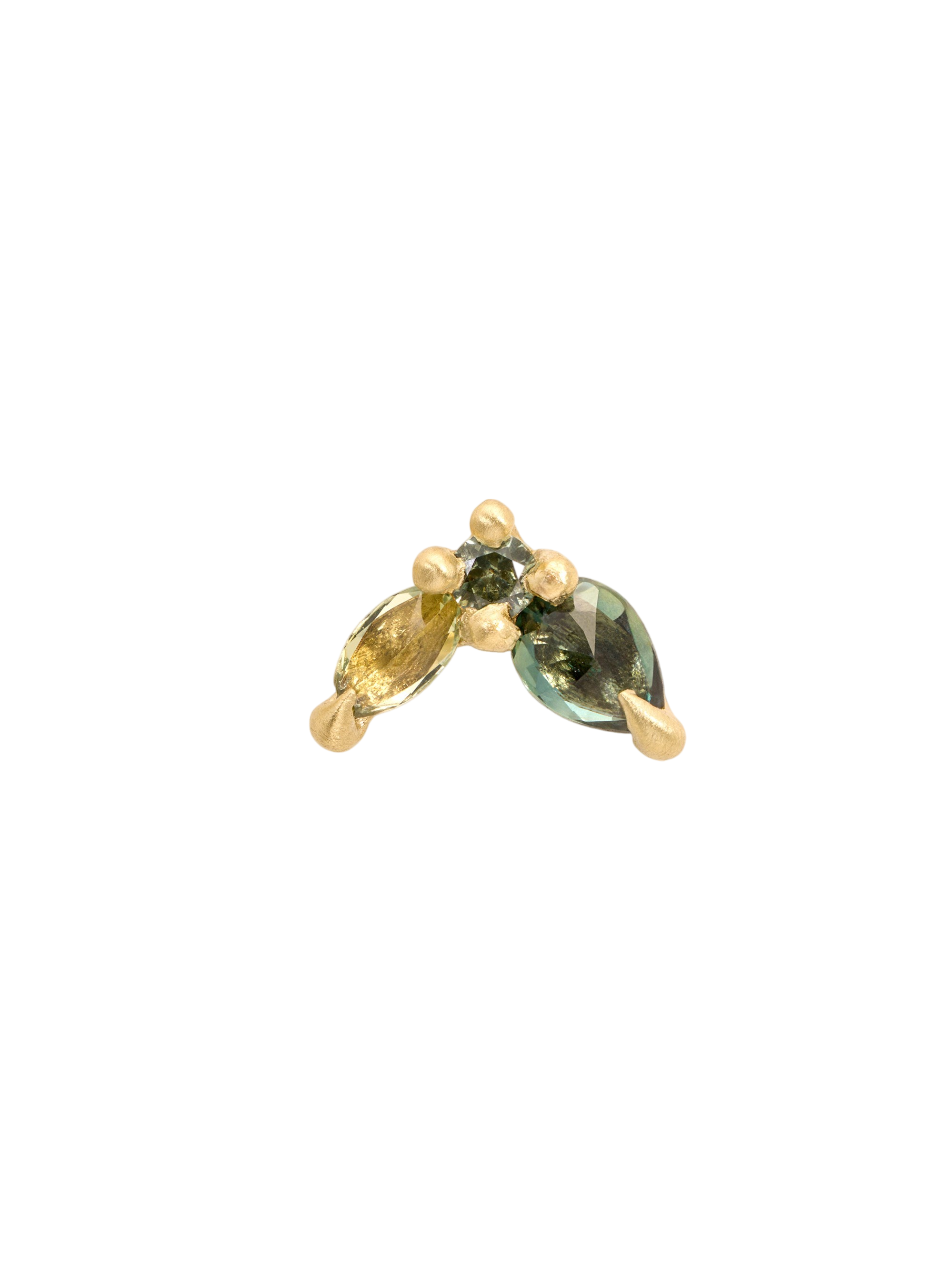 Green Floret Stud Earring photo