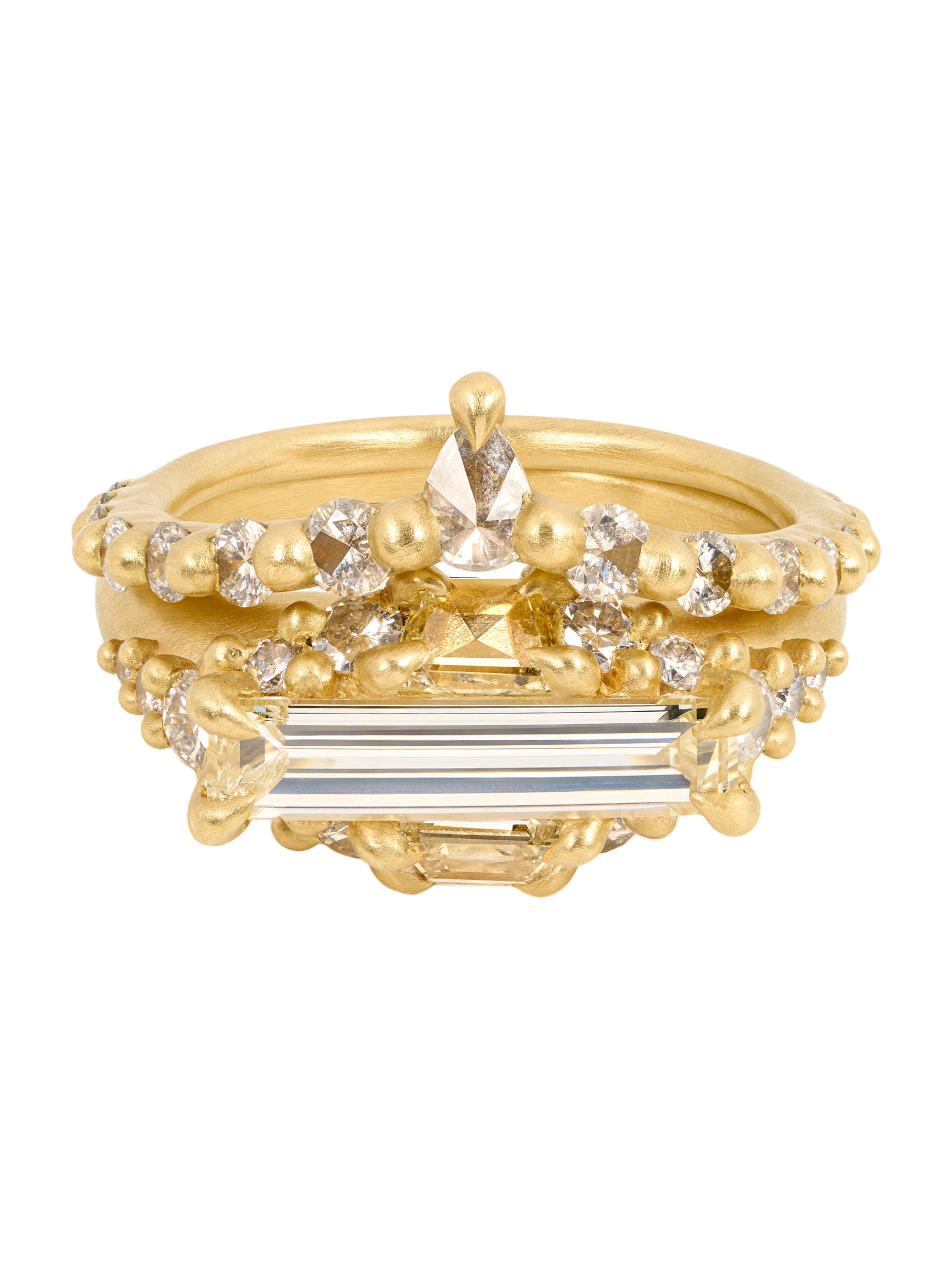 Diamond Danube Petal Ring