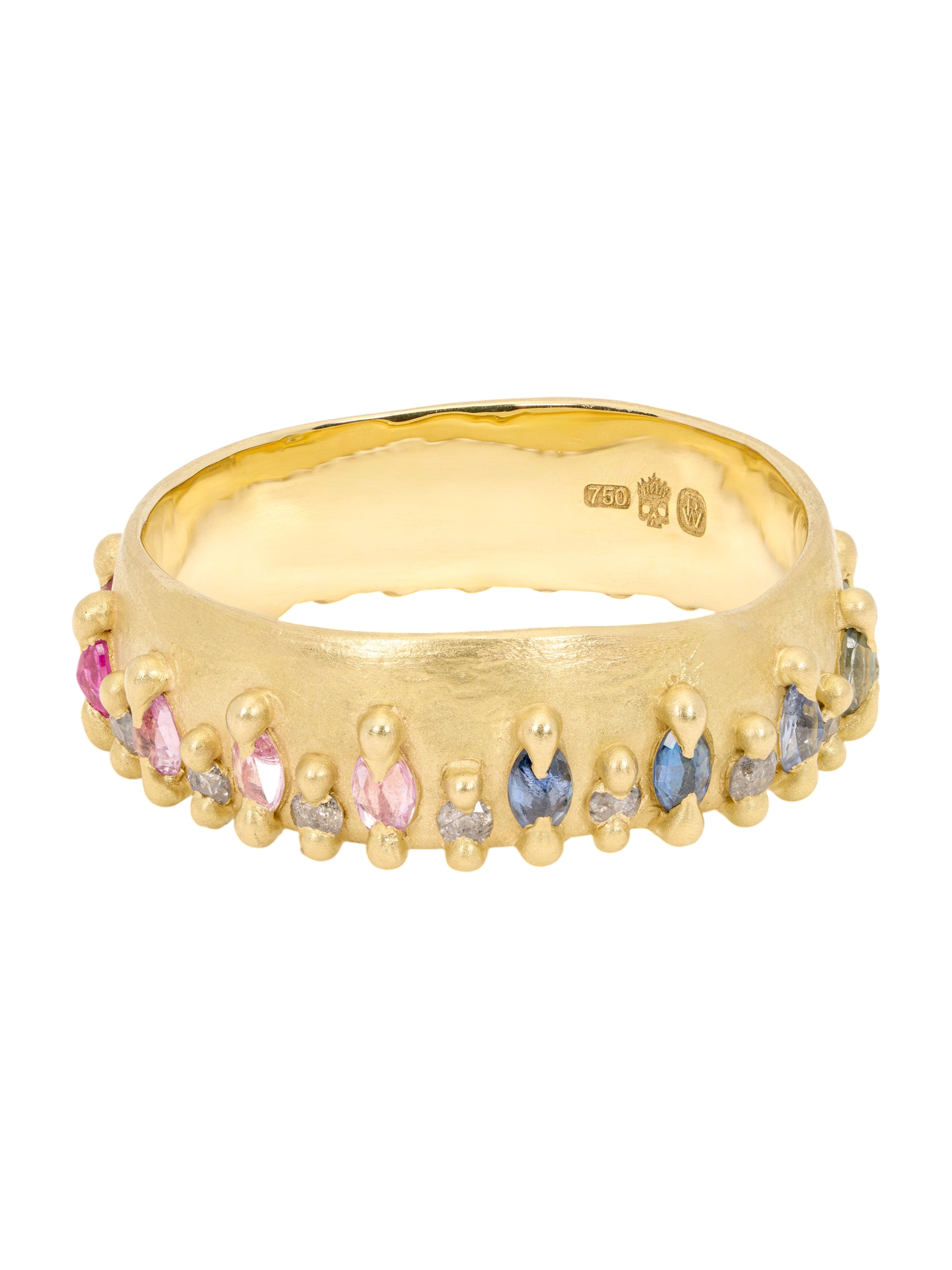 Rainbow Noelle Ring with Diamonds