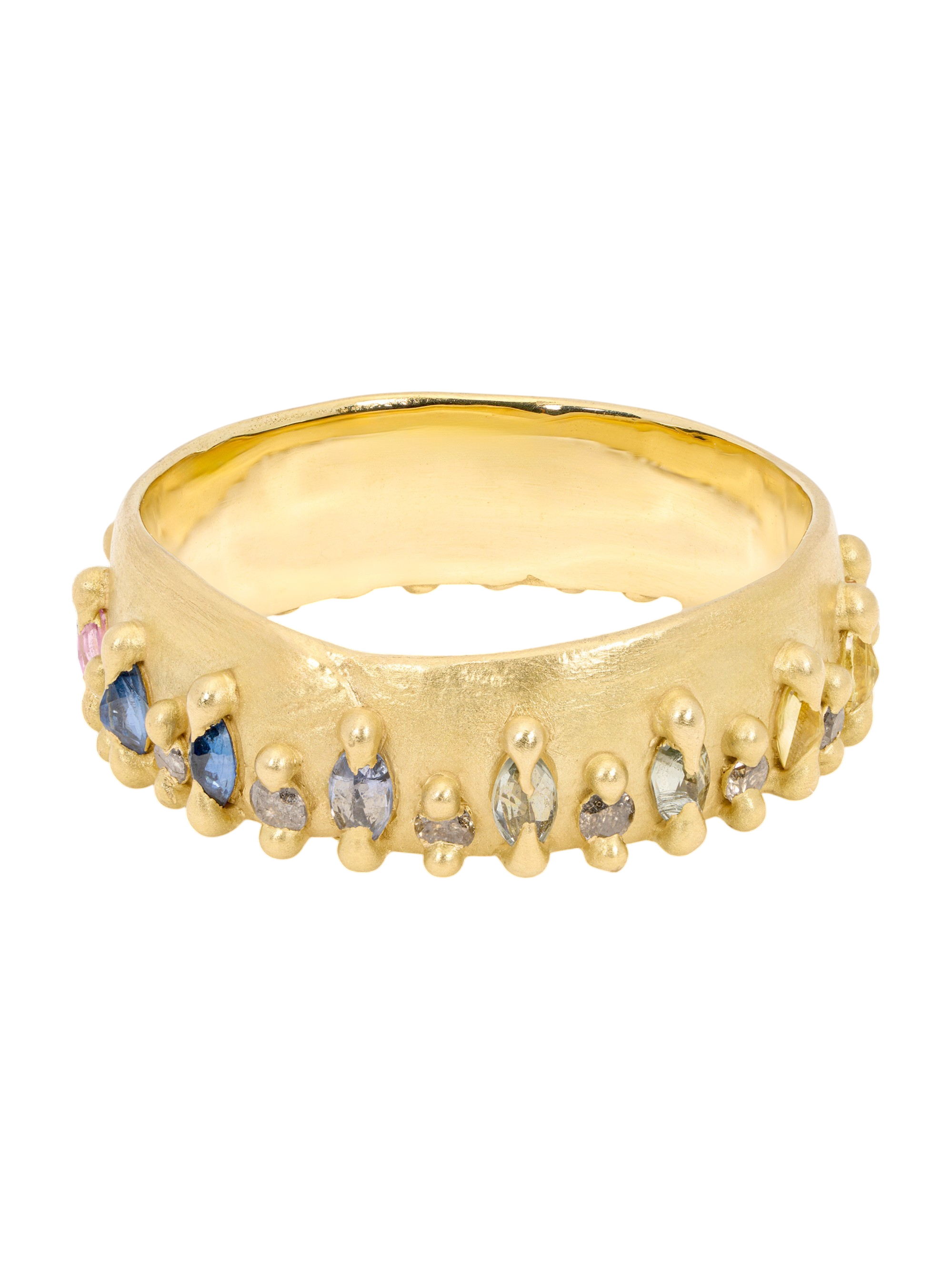 Rainbow Noelle Ring with Diamonds