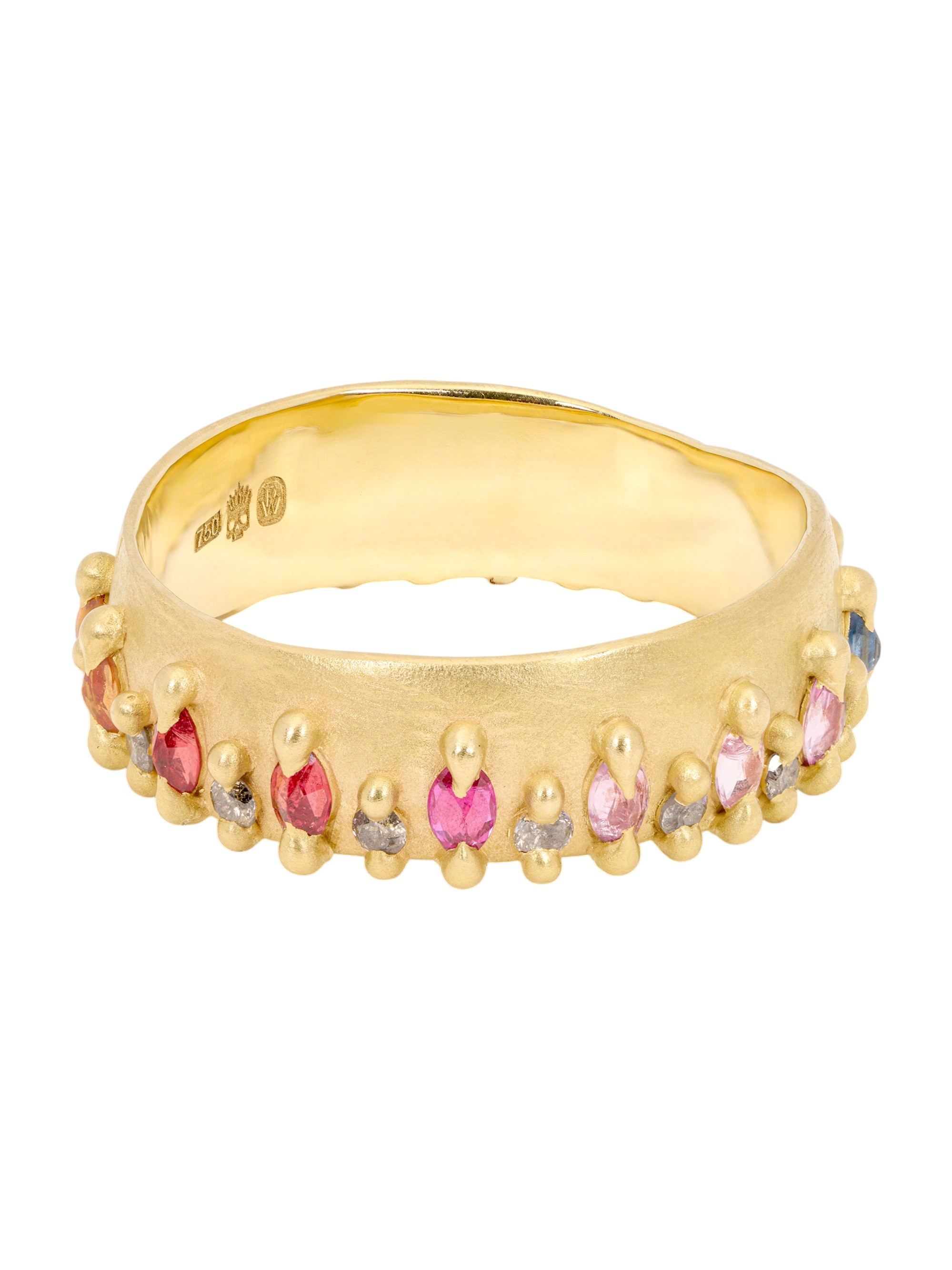 Rainbow Noelle Ring with Diamonds photo