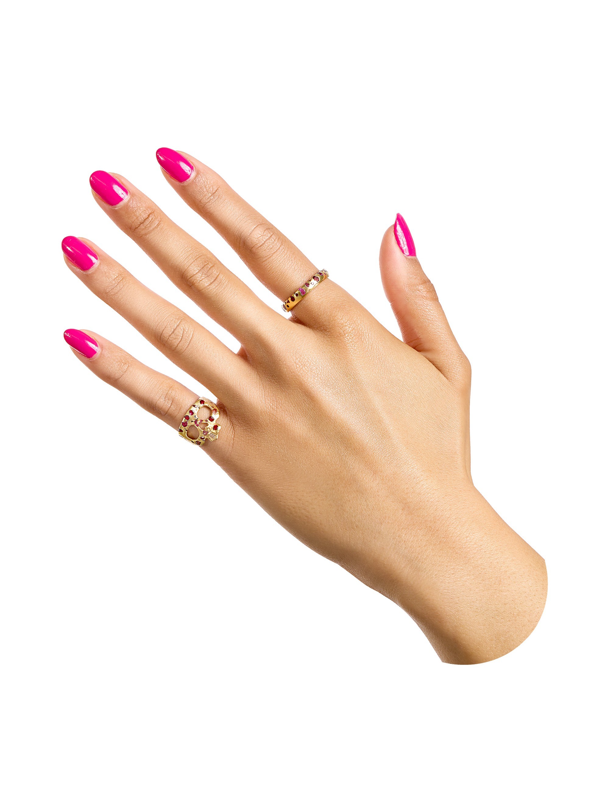 Plum Blossom Confetti Ring