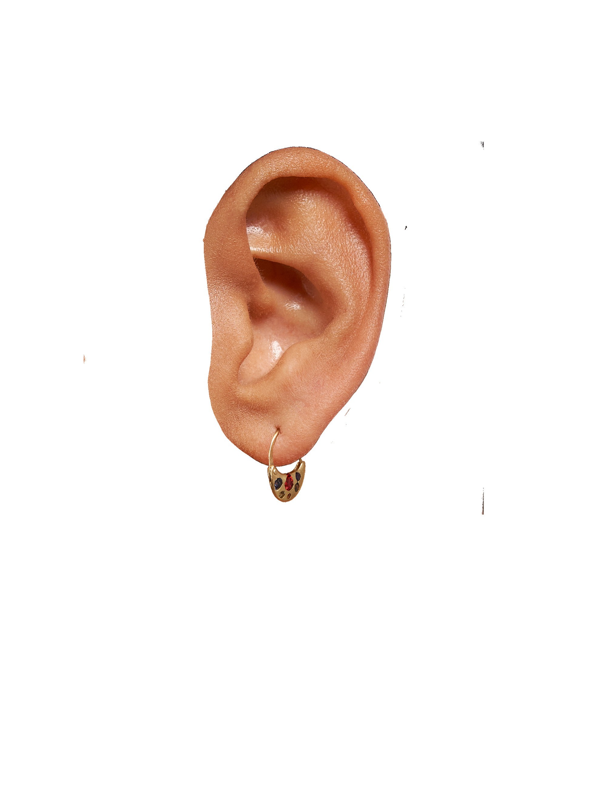 Rainbow Safety Pin Earrings