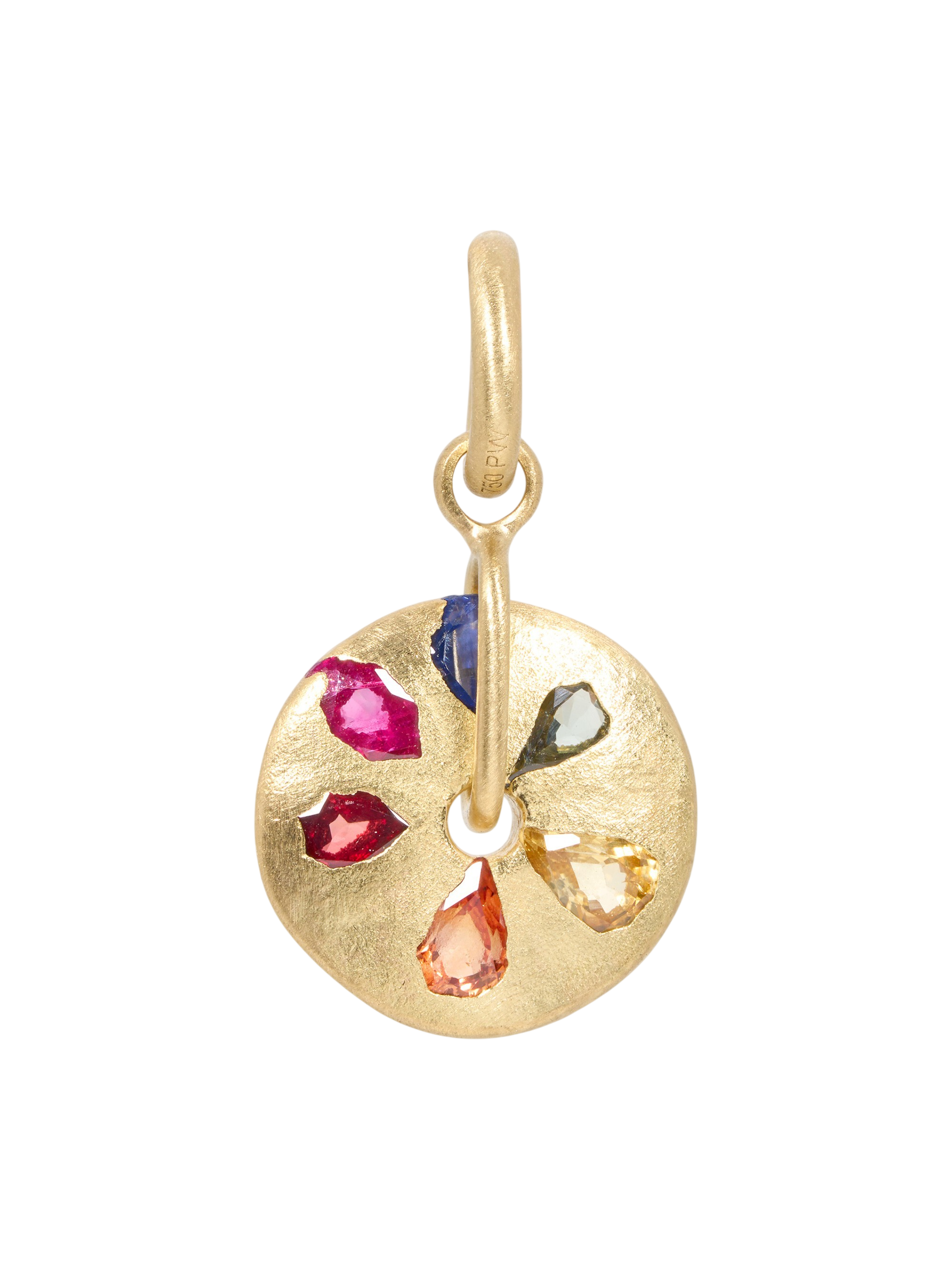 Rainbow Sand Dollar Spinner Charm photo