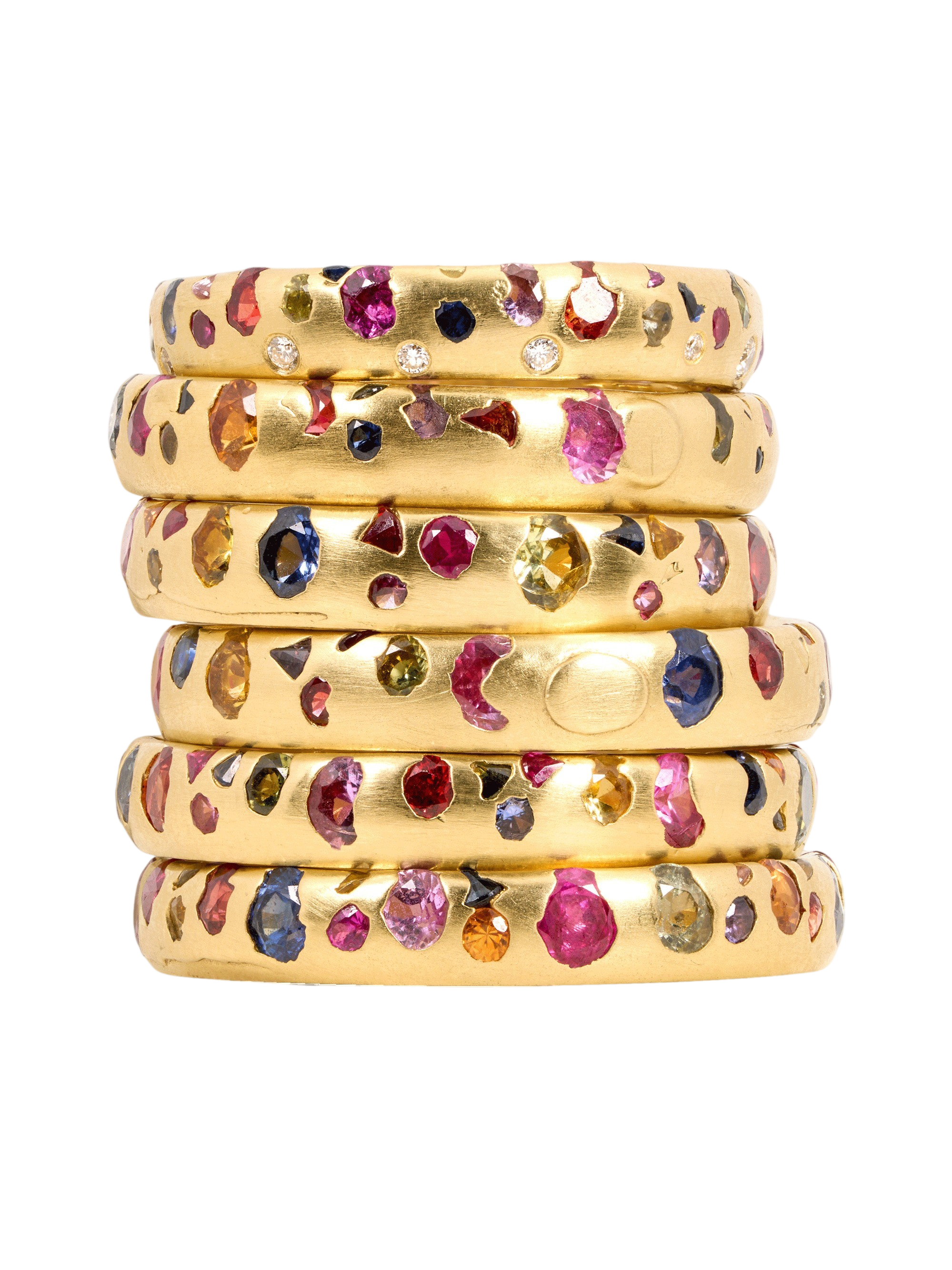 Rainbow Confetti Ring
