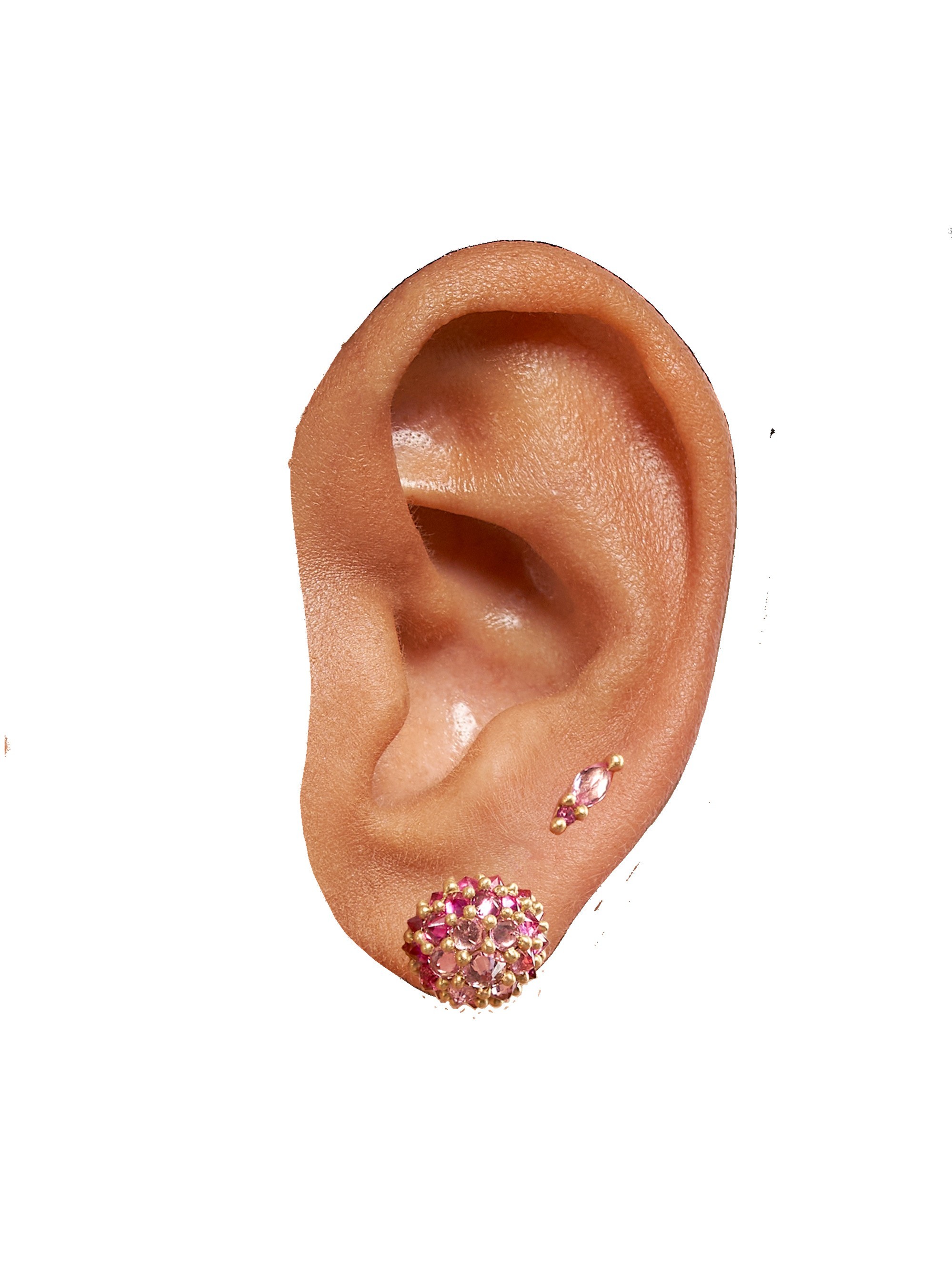 Pink Ray Stud Earring