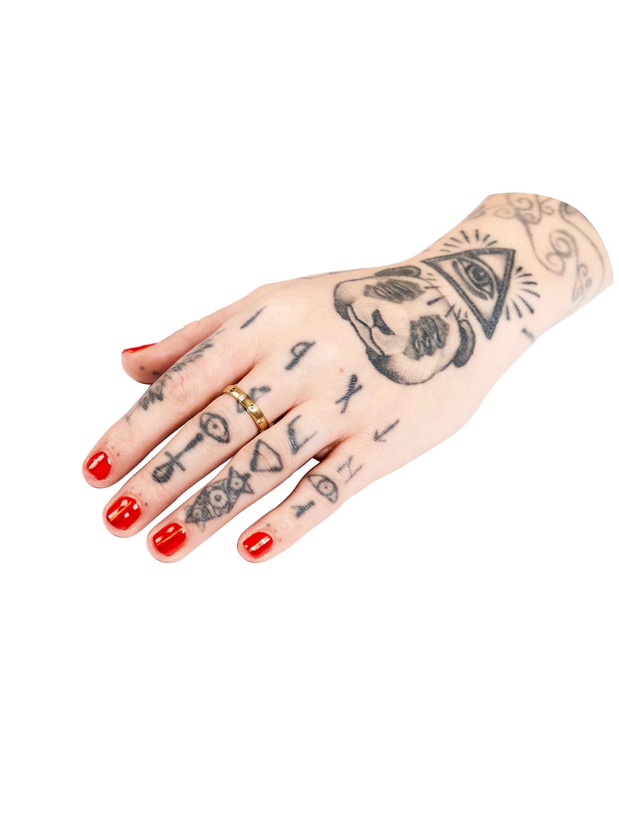 Slim White Celeste Ring