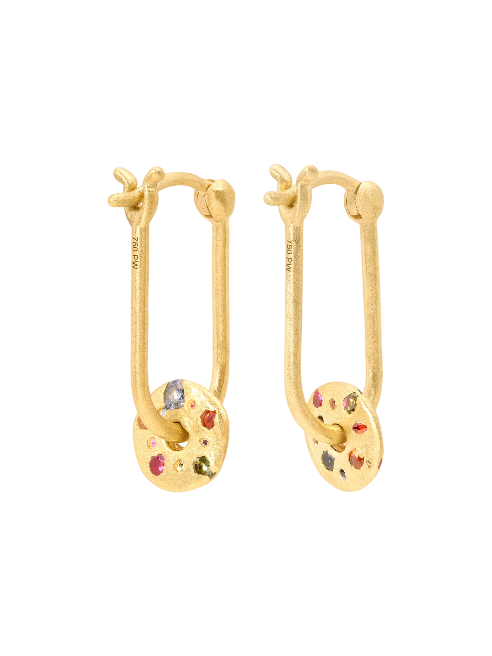 Rainbow Ula Mini Spinner Hoop Earrings