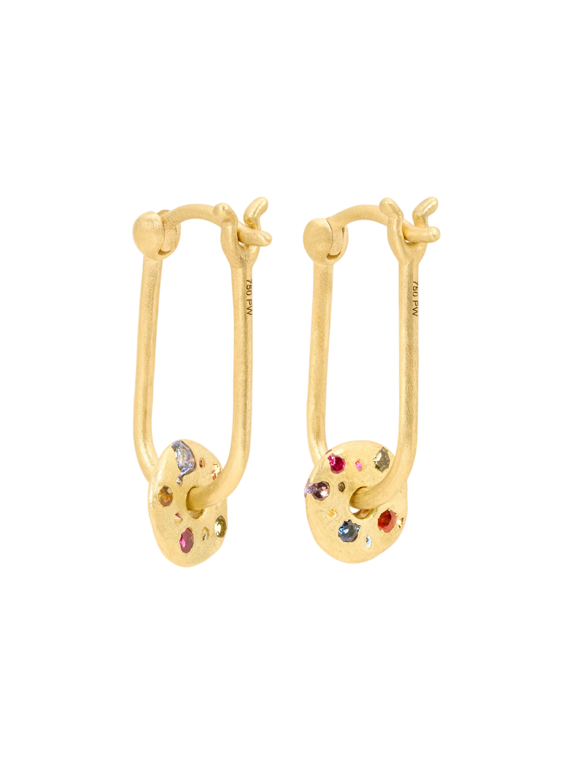 Rainbow Ula Mini Spinner Hoop Earrings