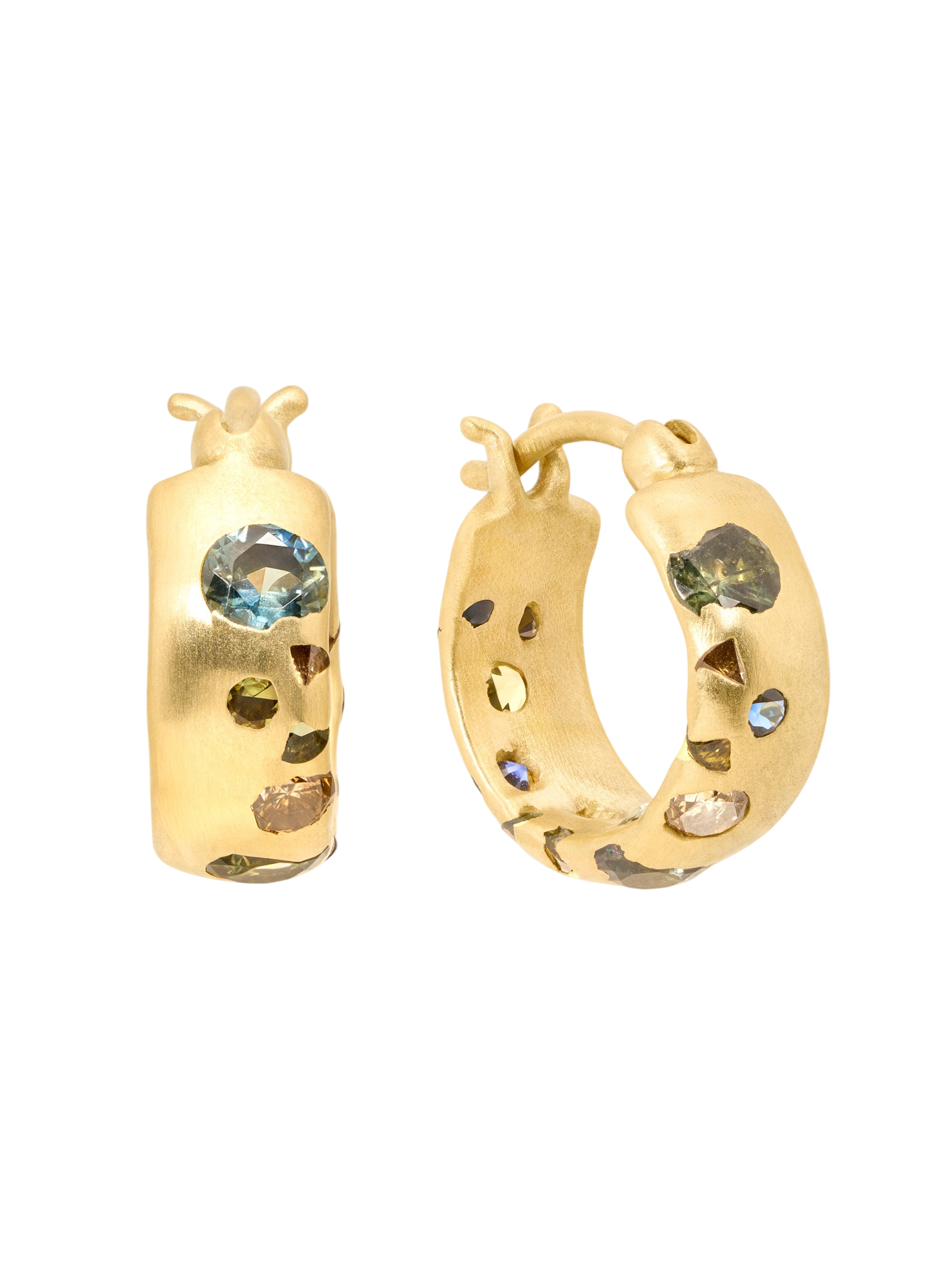 Cypress Confetti Chubby Hoop Earrings photo