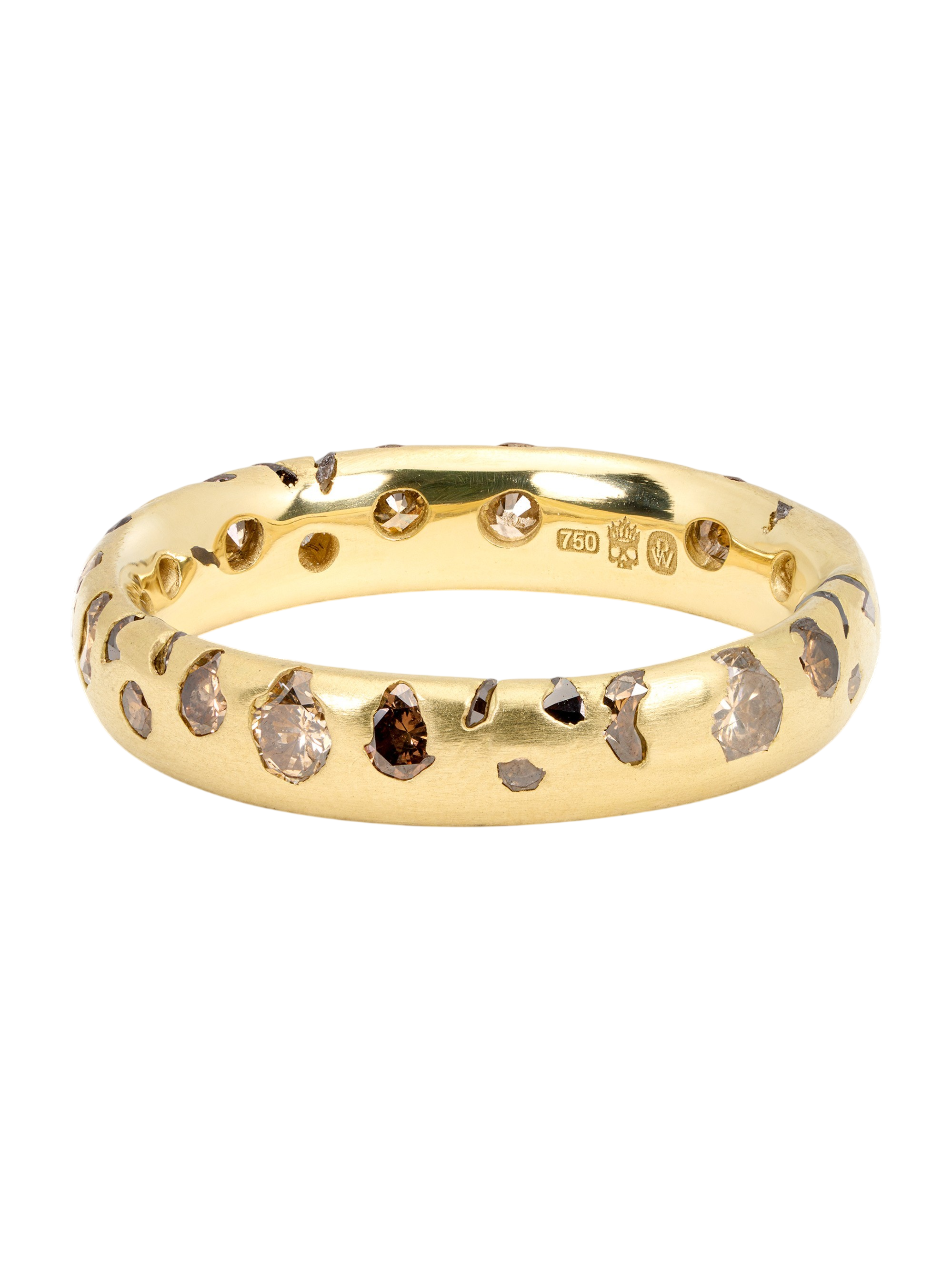 Cognac Diamond Confetti Ring