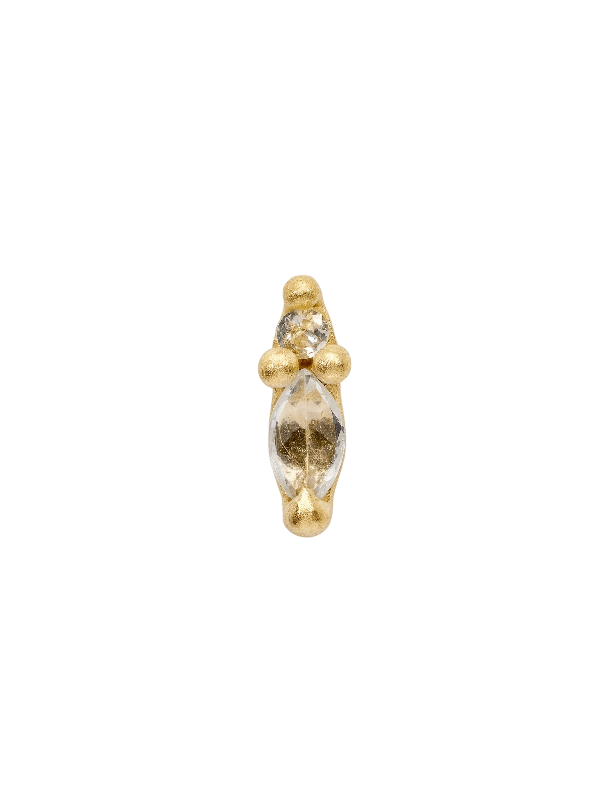 White Ray Stud Earring photo